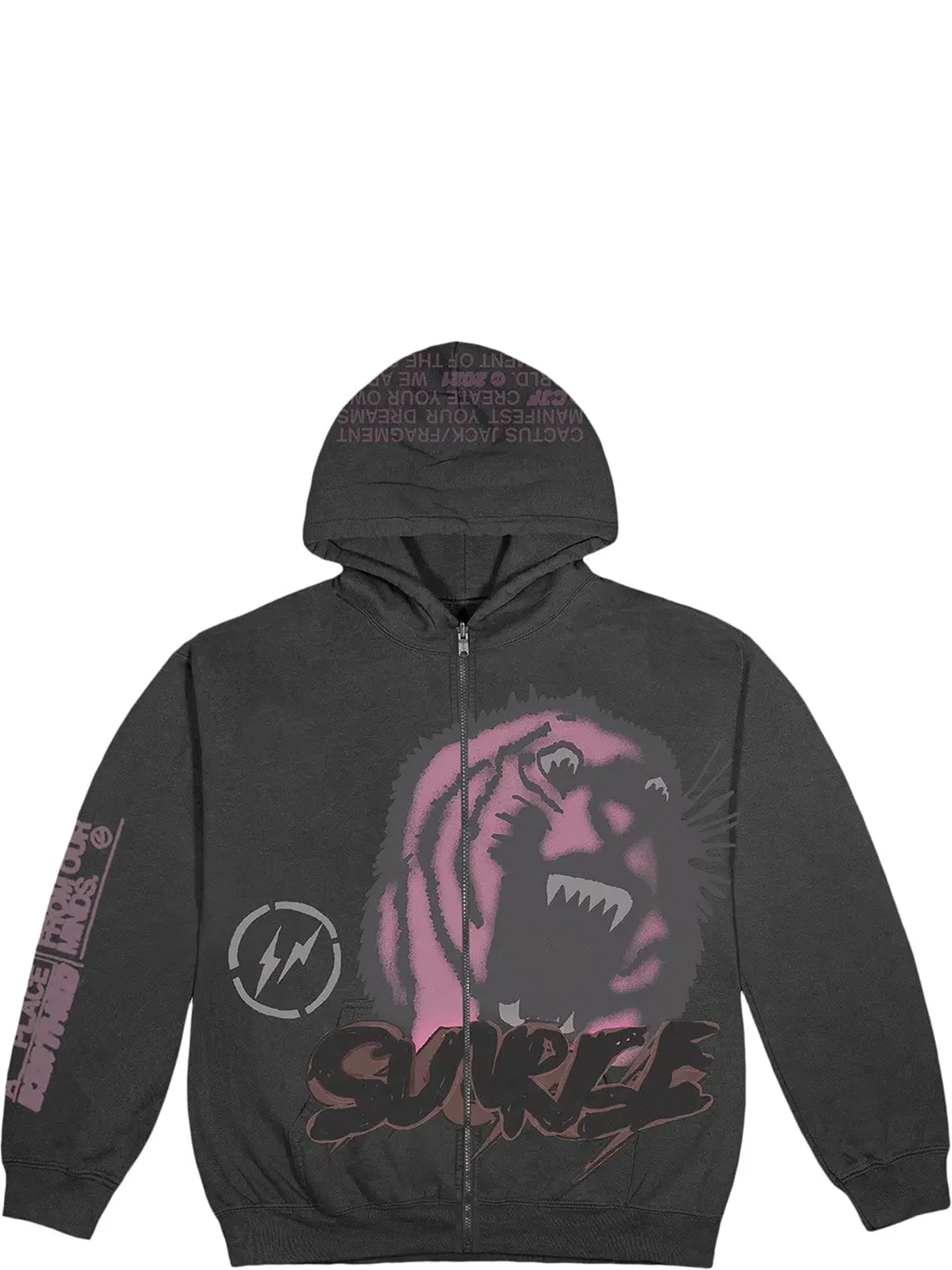 Худи Travis Scott FW21 Fragment Sunrise Zip Up Hoodie "Grey" | Farsel