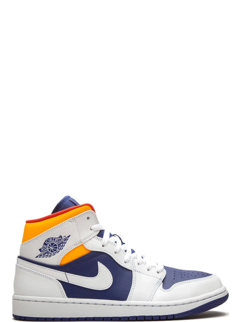 Кроссовки Nike Air Jordan 1 Mid "Royal Blue / Laser Orange" | Farsel