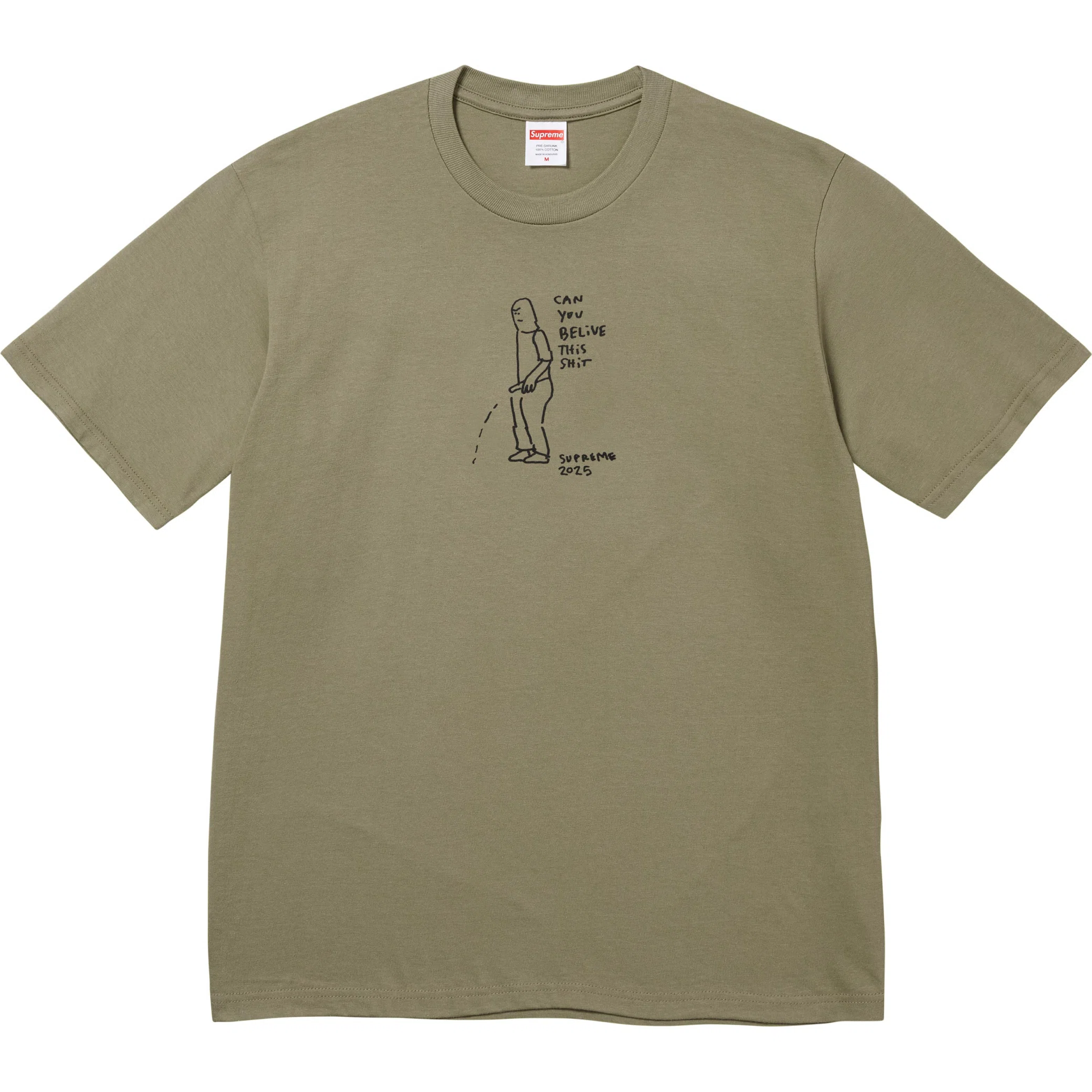 Футболки Supreme SS25 Piss Tee "Olive" | Farsel