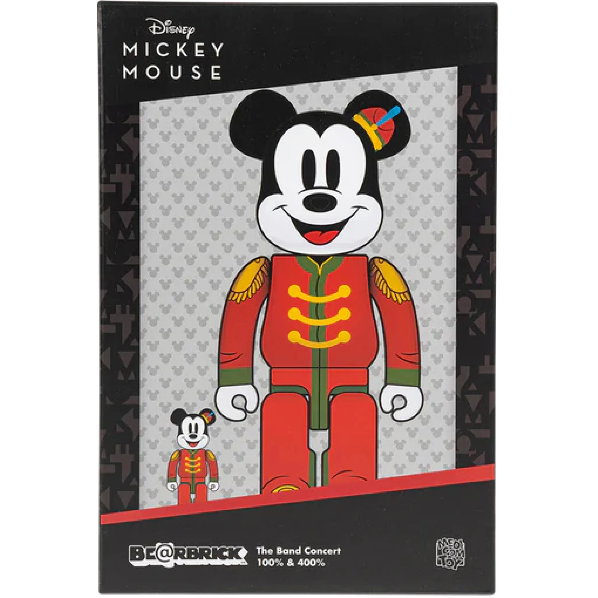 Игрушки Medicom Toy Bearbrick x Disney Mickey Mouse (The Band Concert) "100% & 400% Set" | Farsel