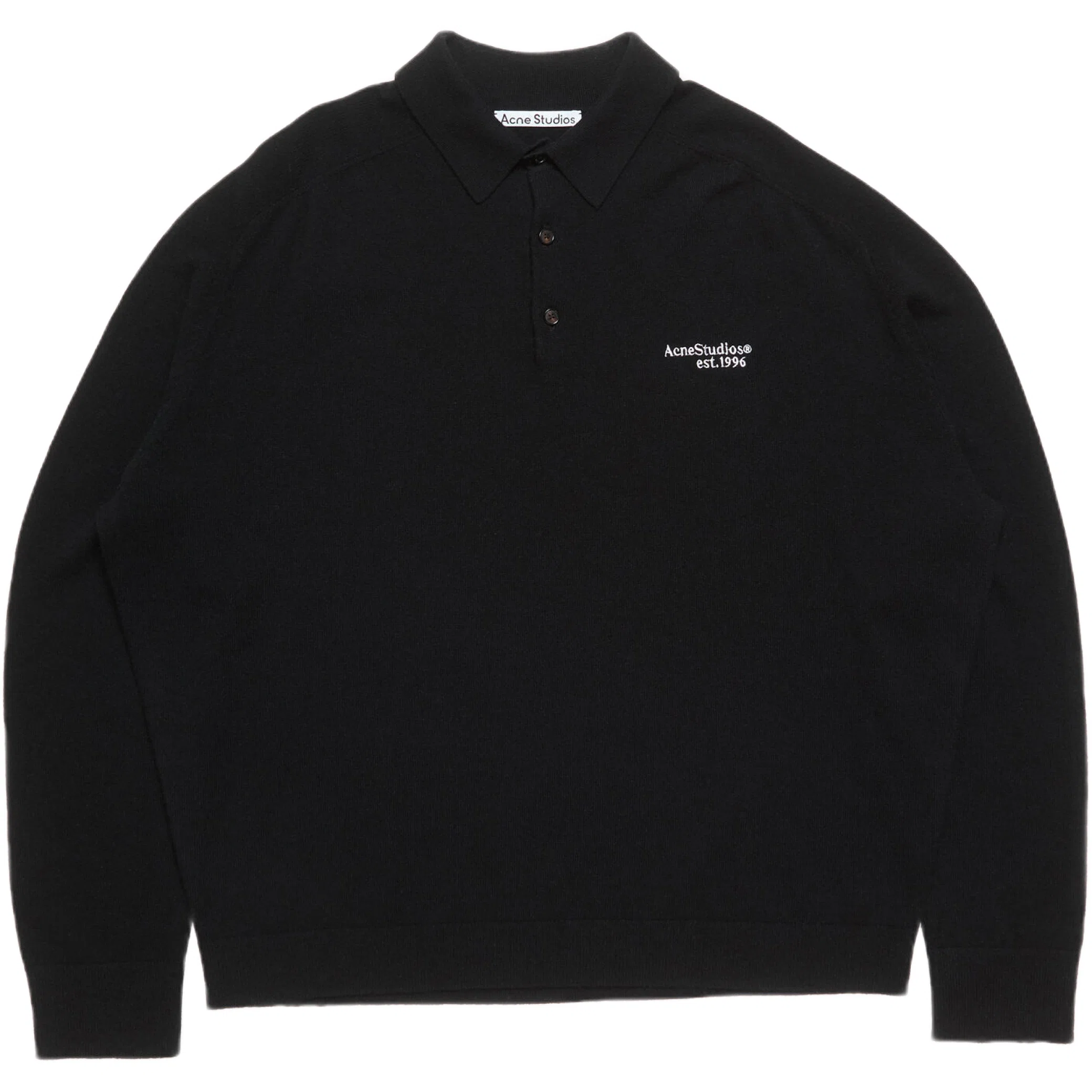 Свитеры Acne Studios Wool Knit Polo "Black" | Farsel