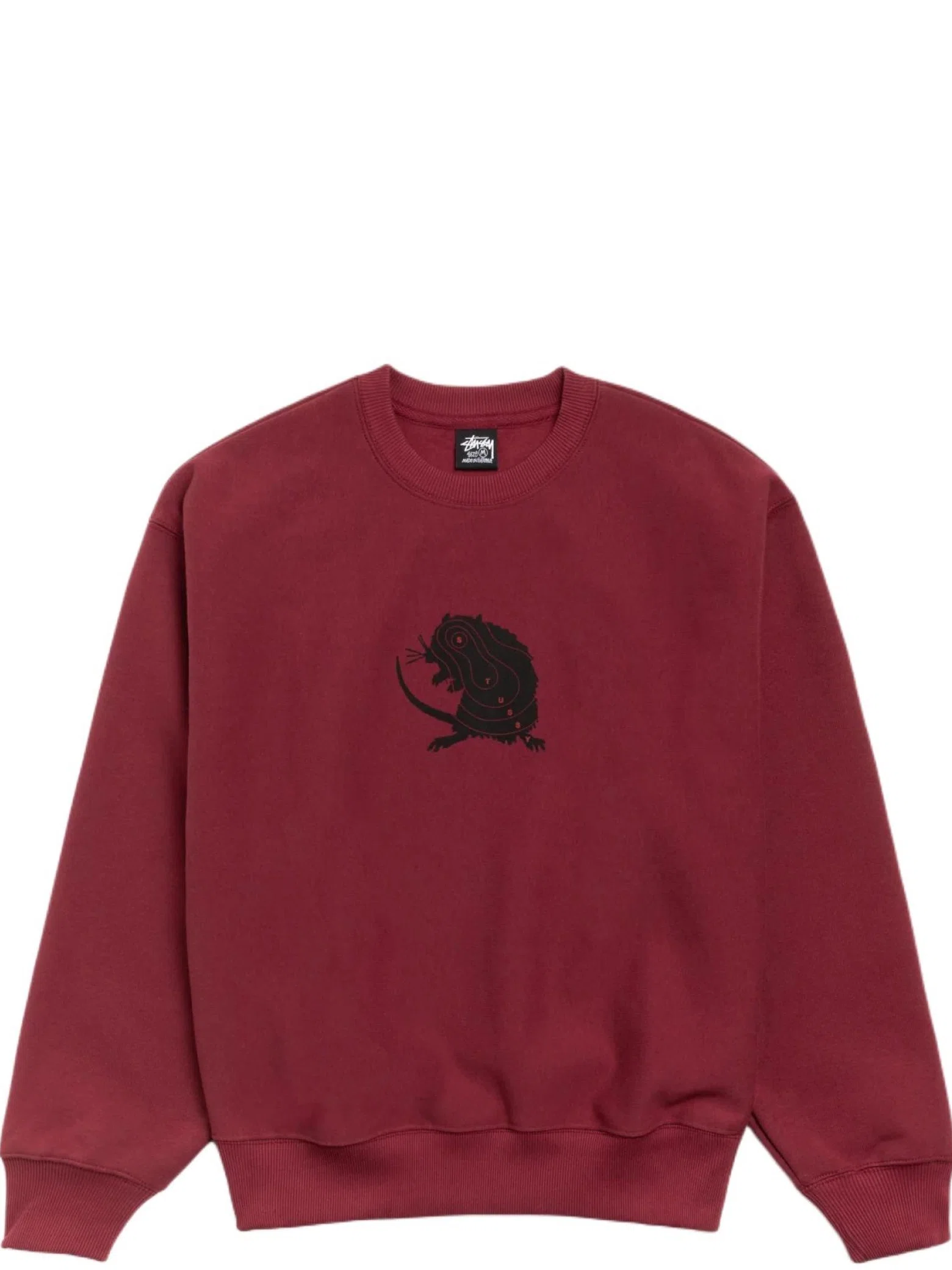 Свитшоты Stussy Long Range Crew "Wine" | Farsel