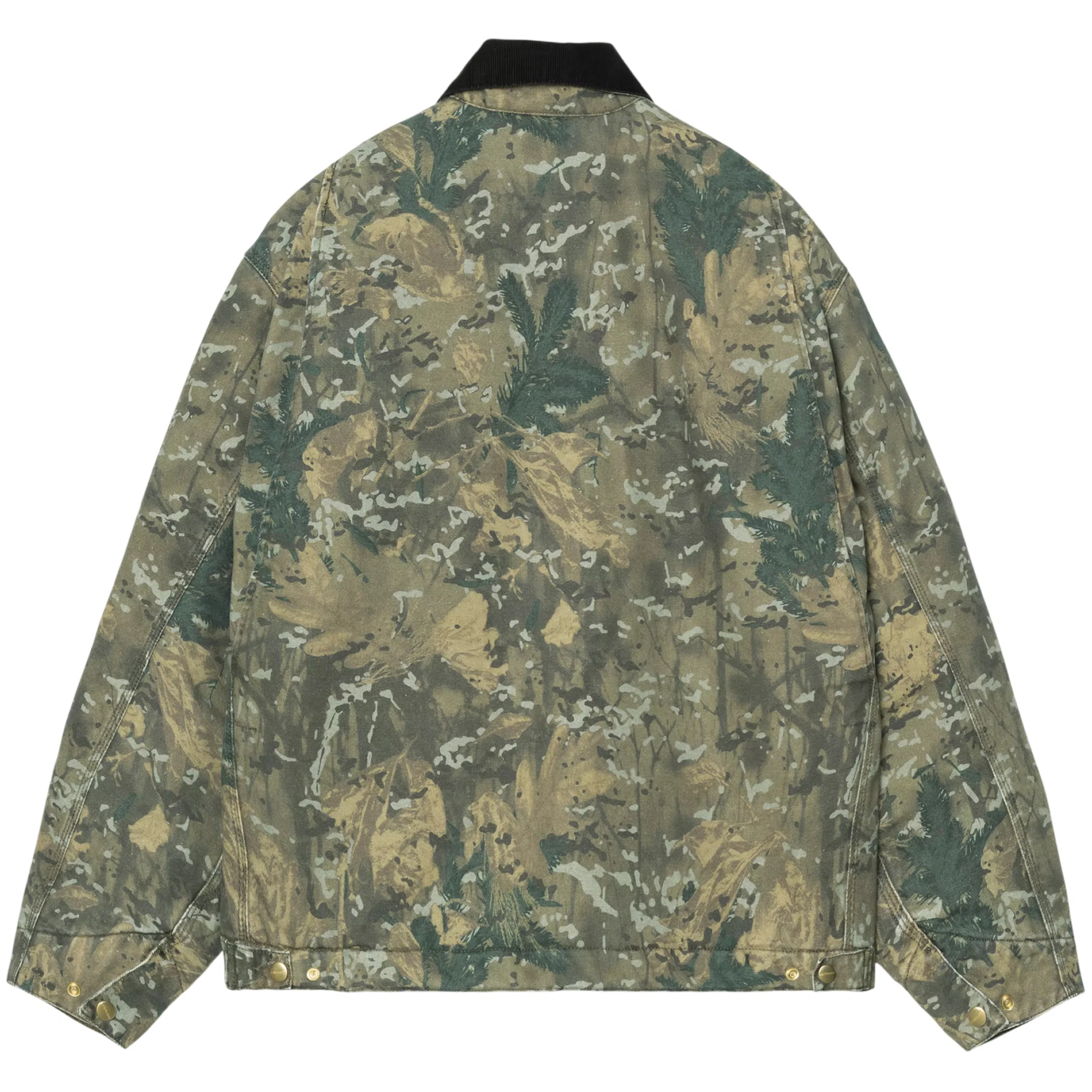 Куртки Carhartt OG Detroit Jacket "Camo Combi Green / Black Stone Washed" | Farsel