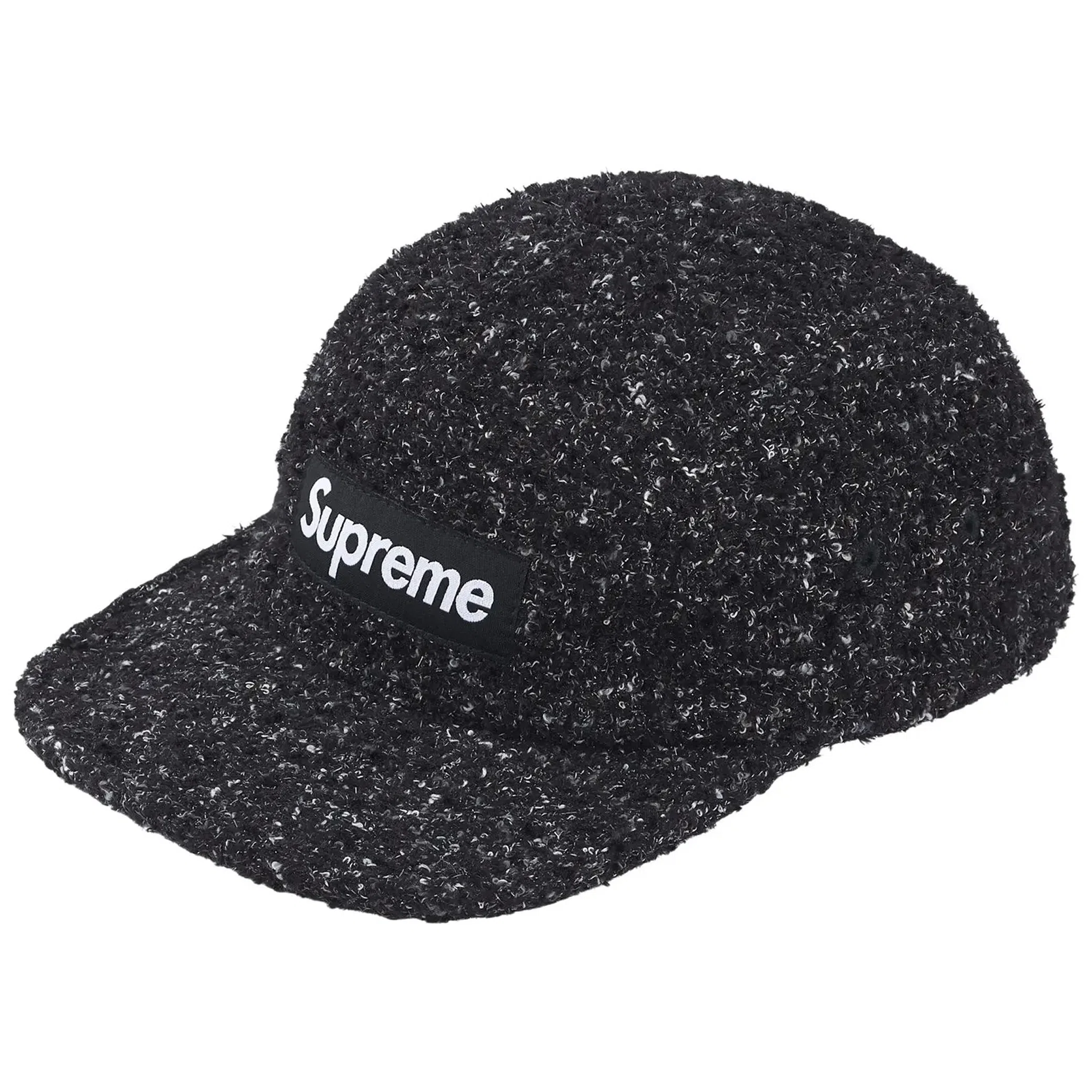 Кепки Supreme Bouclé Camp Cap "Black" | Farsel
