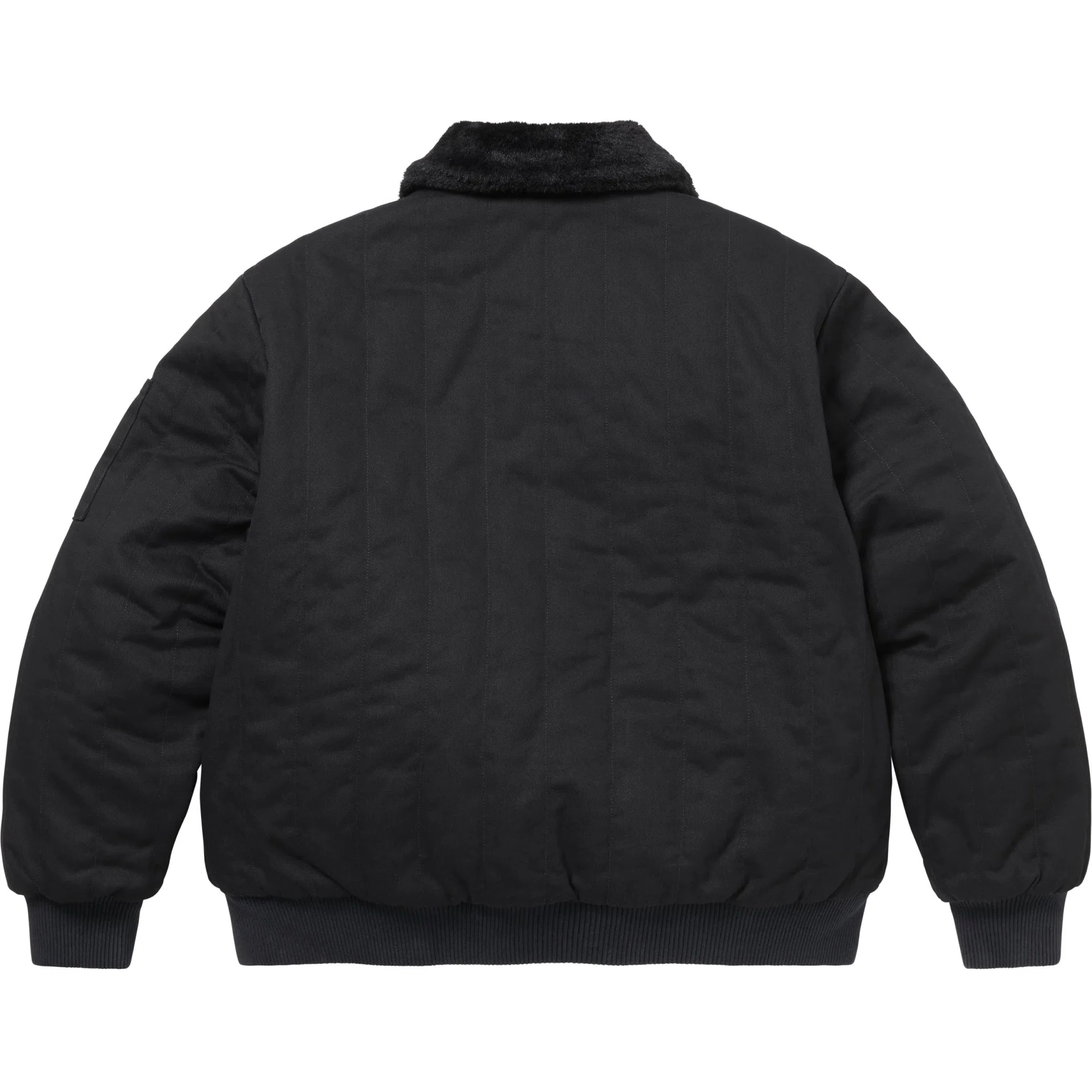  Supreme FW25 Dickies Reversible Quilted Faux Fur Work Jacket "Black" | Farsel