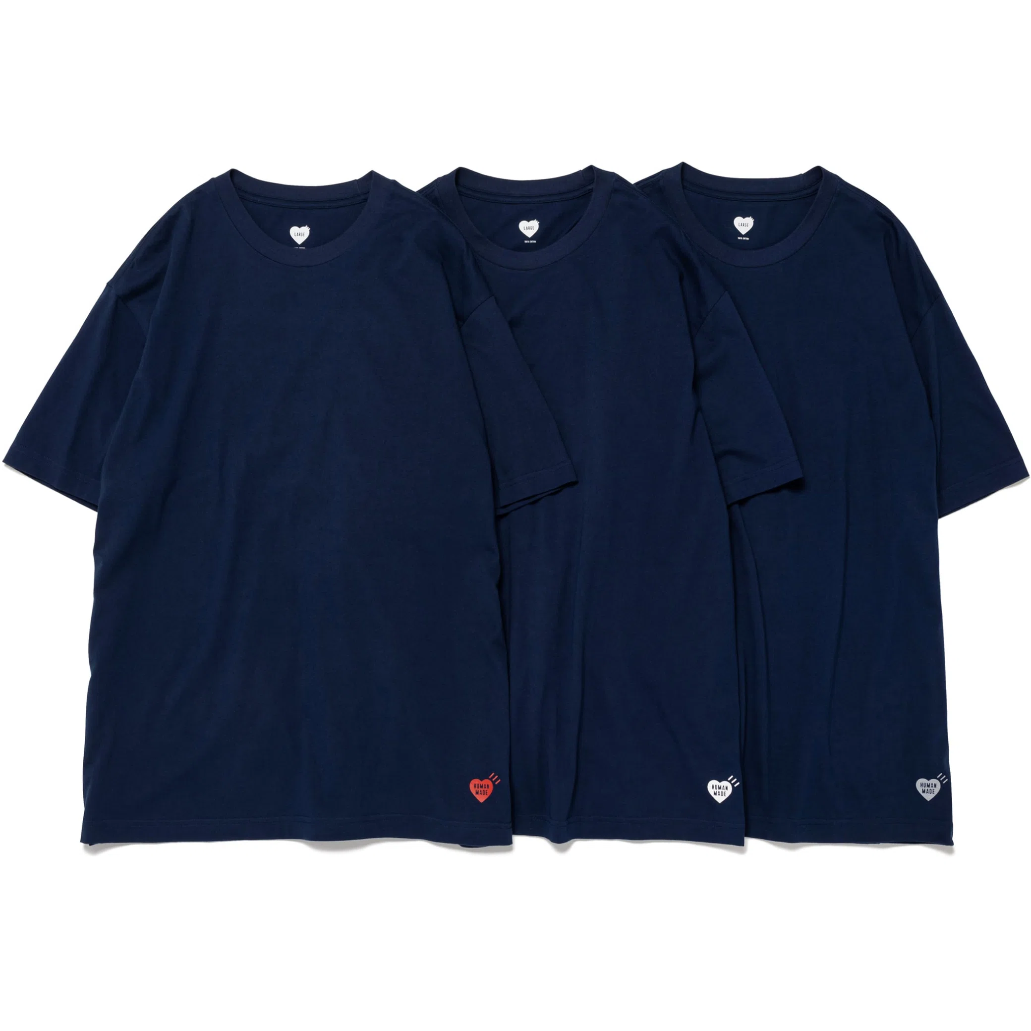 Футболки Human Made 3-Pack T-Shirt "Navy" | Farsel