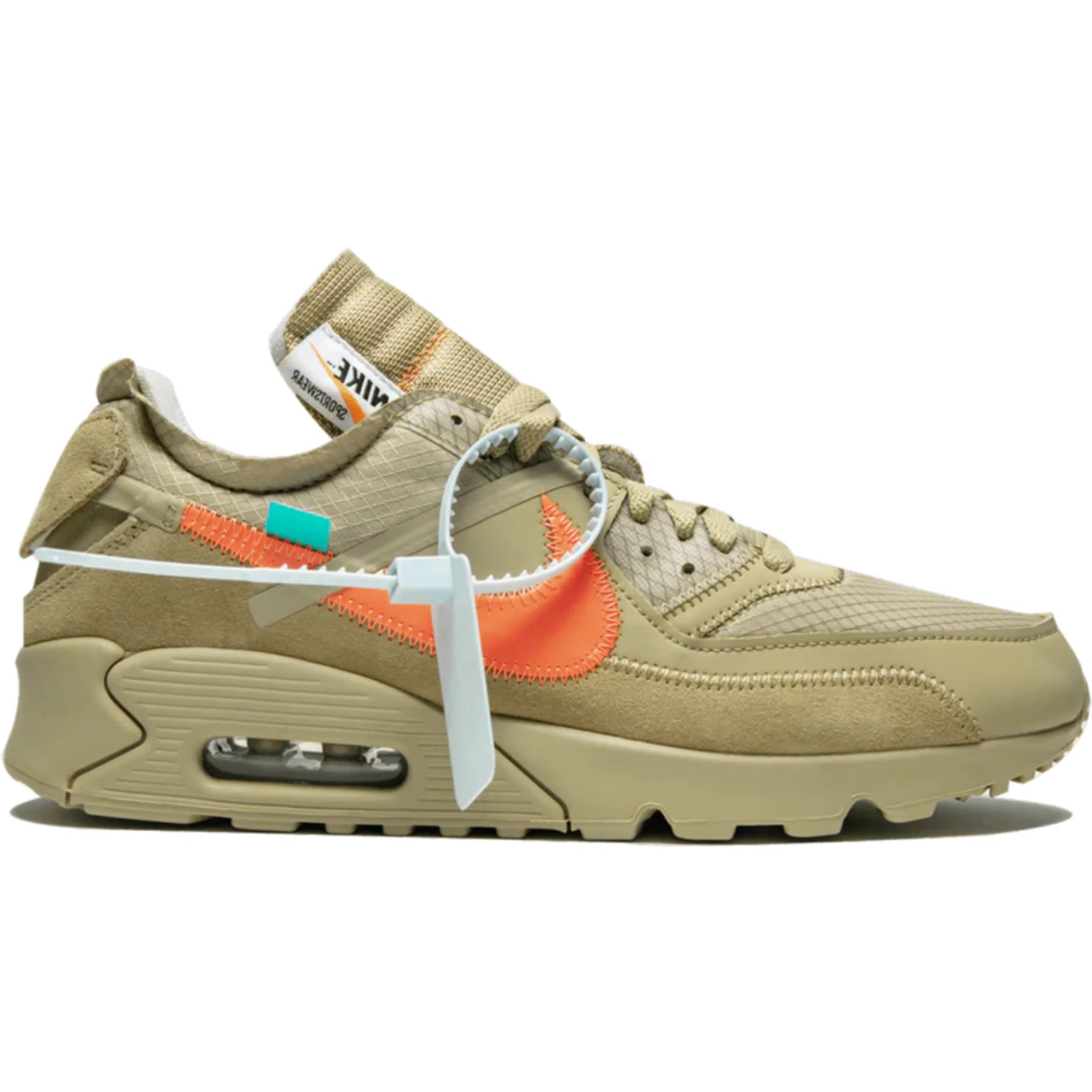 Кроссовки Nike The 10: Air Max 90 "Off-white - Desert Ore" | Farsel