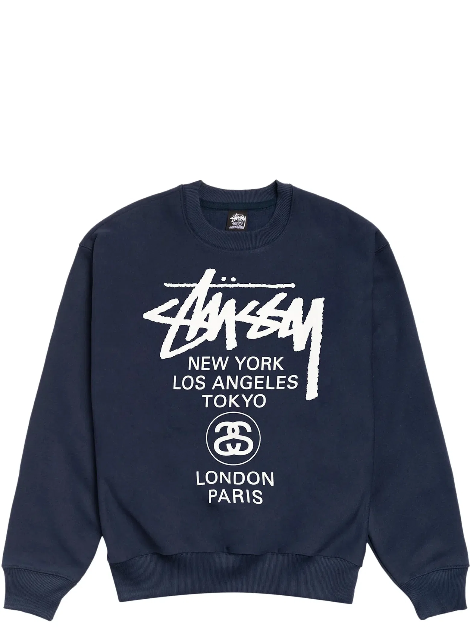 Свитшоты Stussy World Tour Crew "Navy" | Farsel