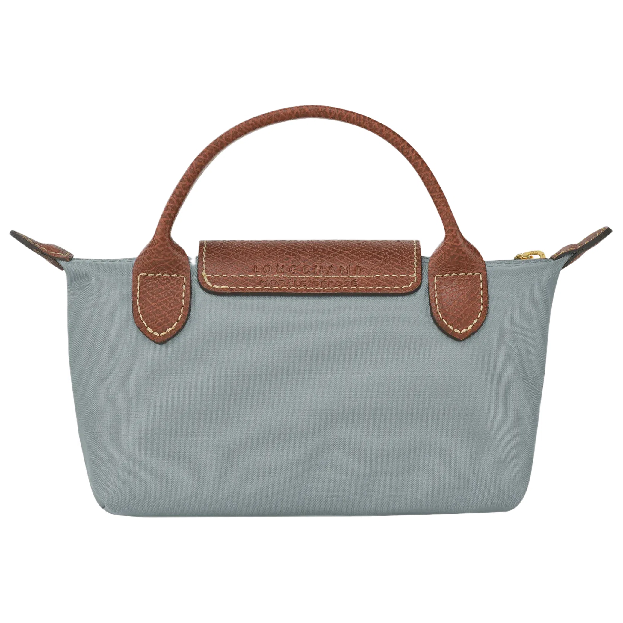 Кроссовки Longchamp Le Pliage Original Pouch With Handle "Steel" | Farsel