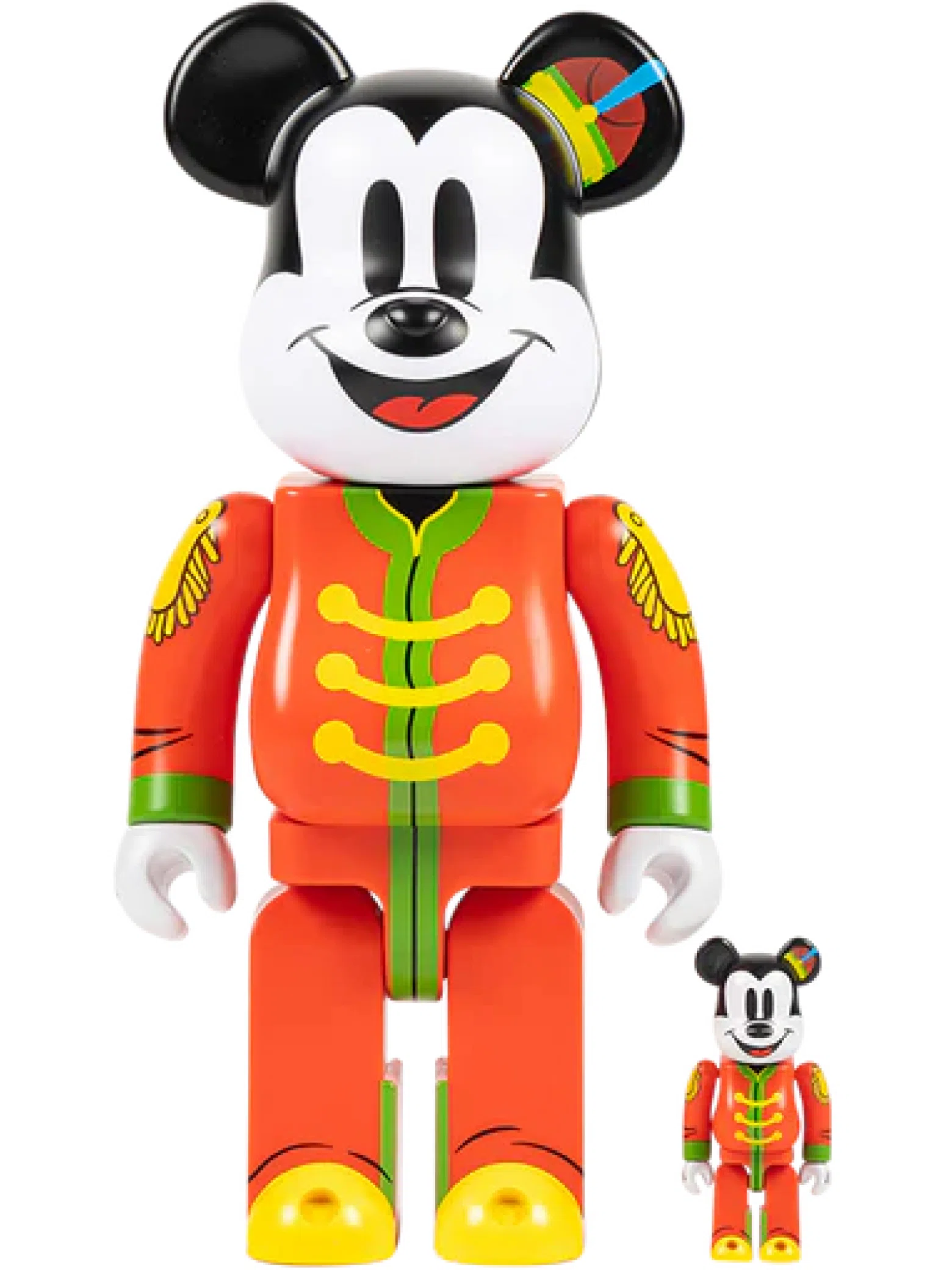 Игрушки Medicom Toy Bearbrick x Disney Mickey Mouse (The Band Concert) "100% & 400% Set" | Farsel
