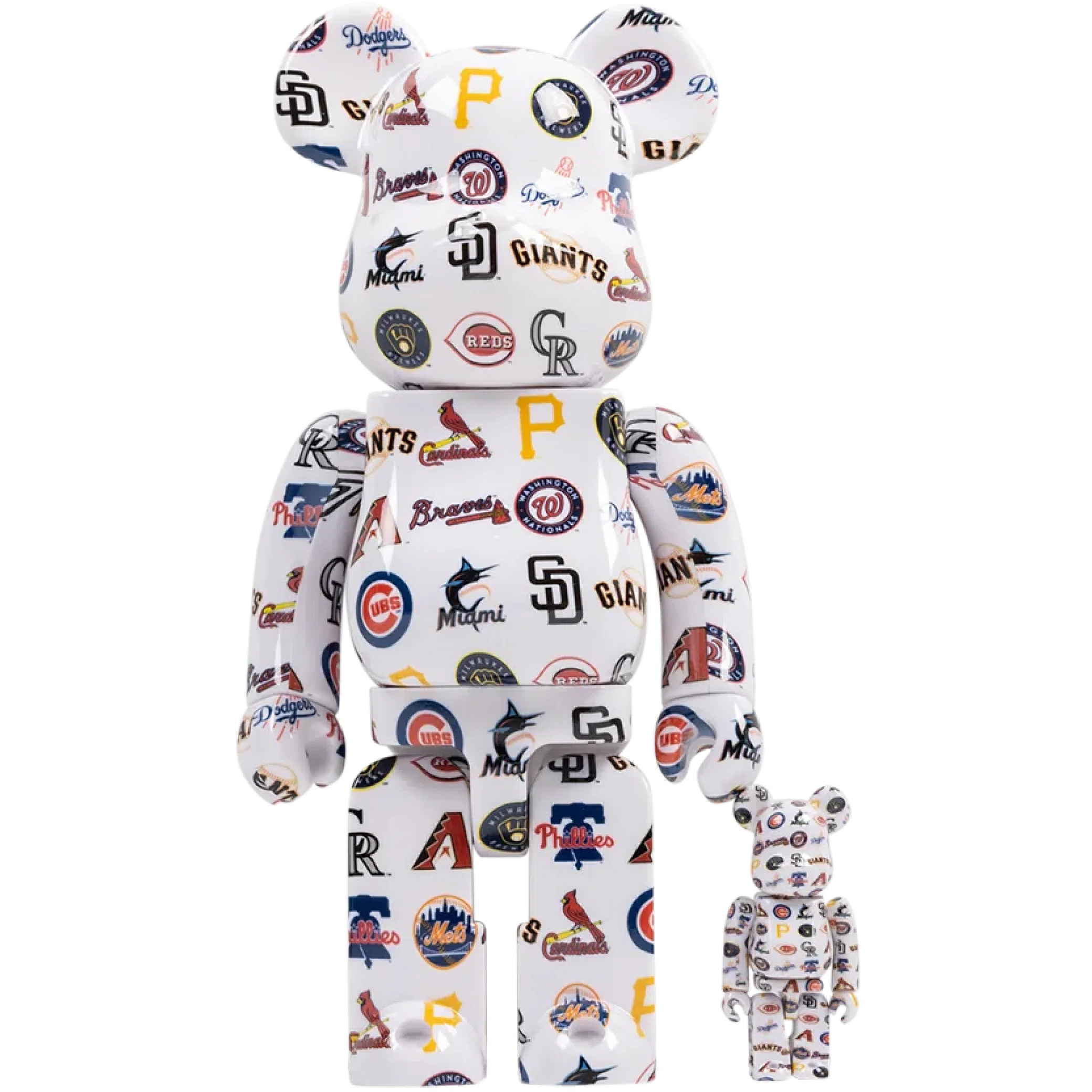 Игрушки Medicom Toy Bearbrick x MLB National League "100% & 400% Set" | Farsel