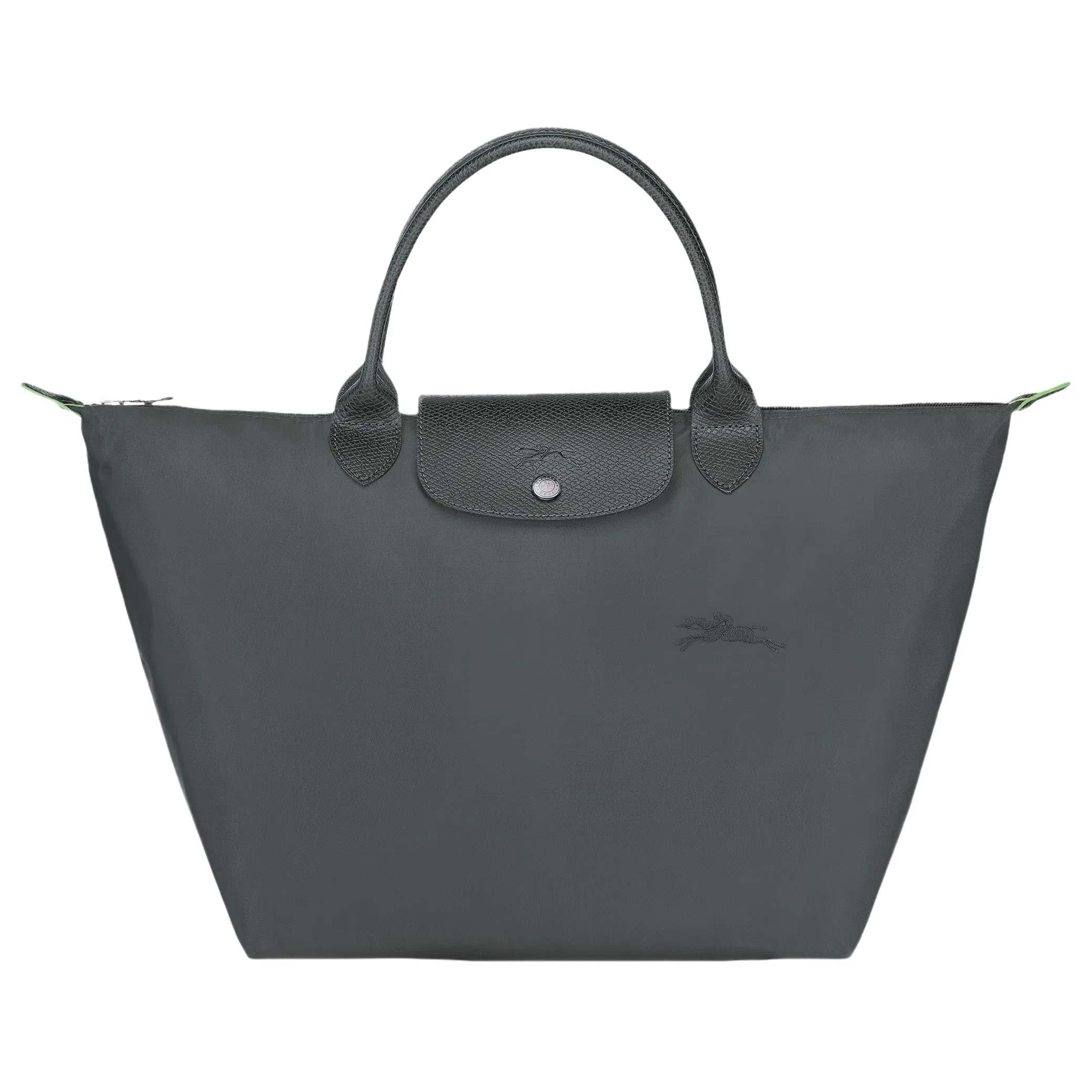 Сумки Longchamp Le Pliage Green Recycled Canvas M Shoulder Bag "Graphite" | Farsel