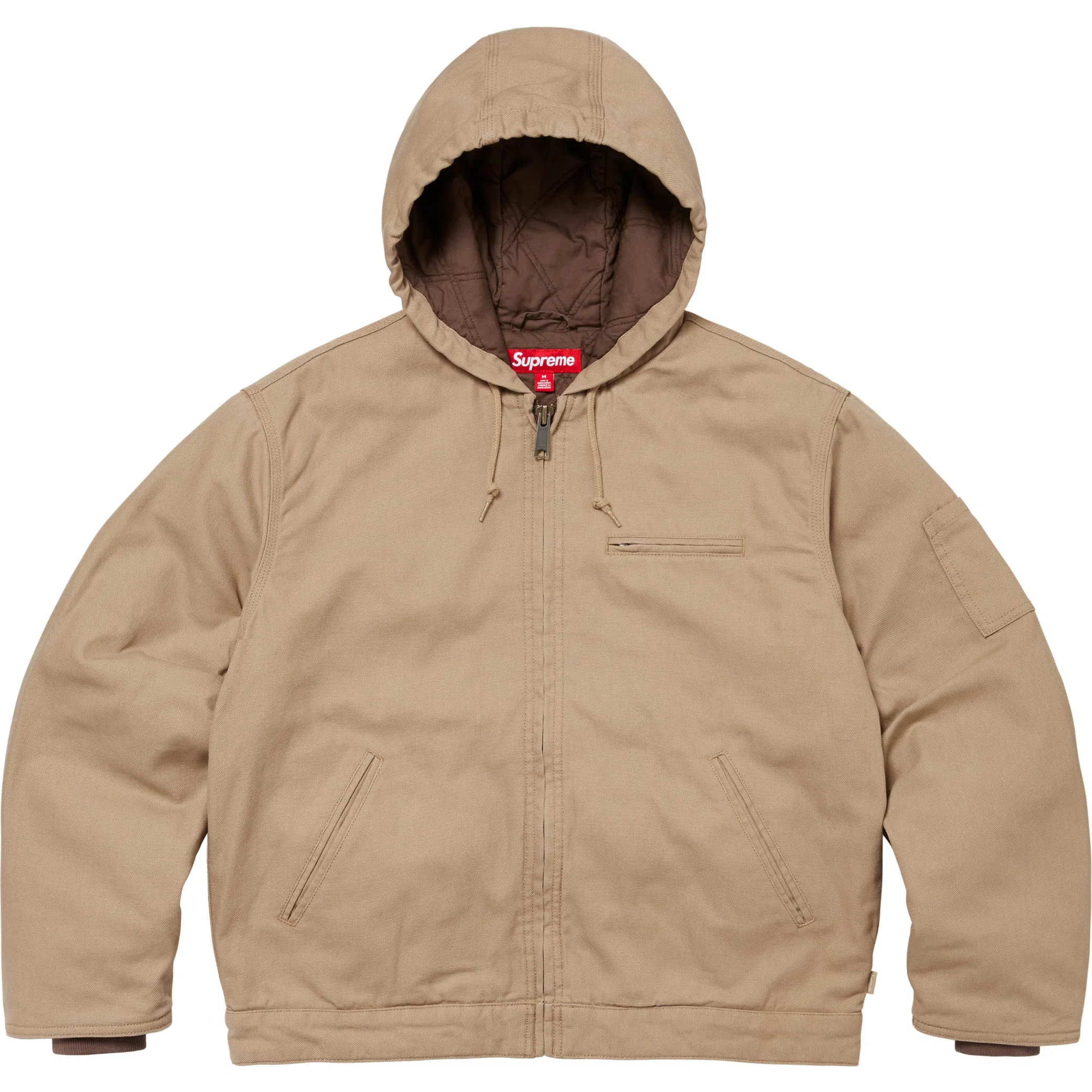 Supreme FW24 Thrasher Hooded Work Jacket "Tan" | Farsel