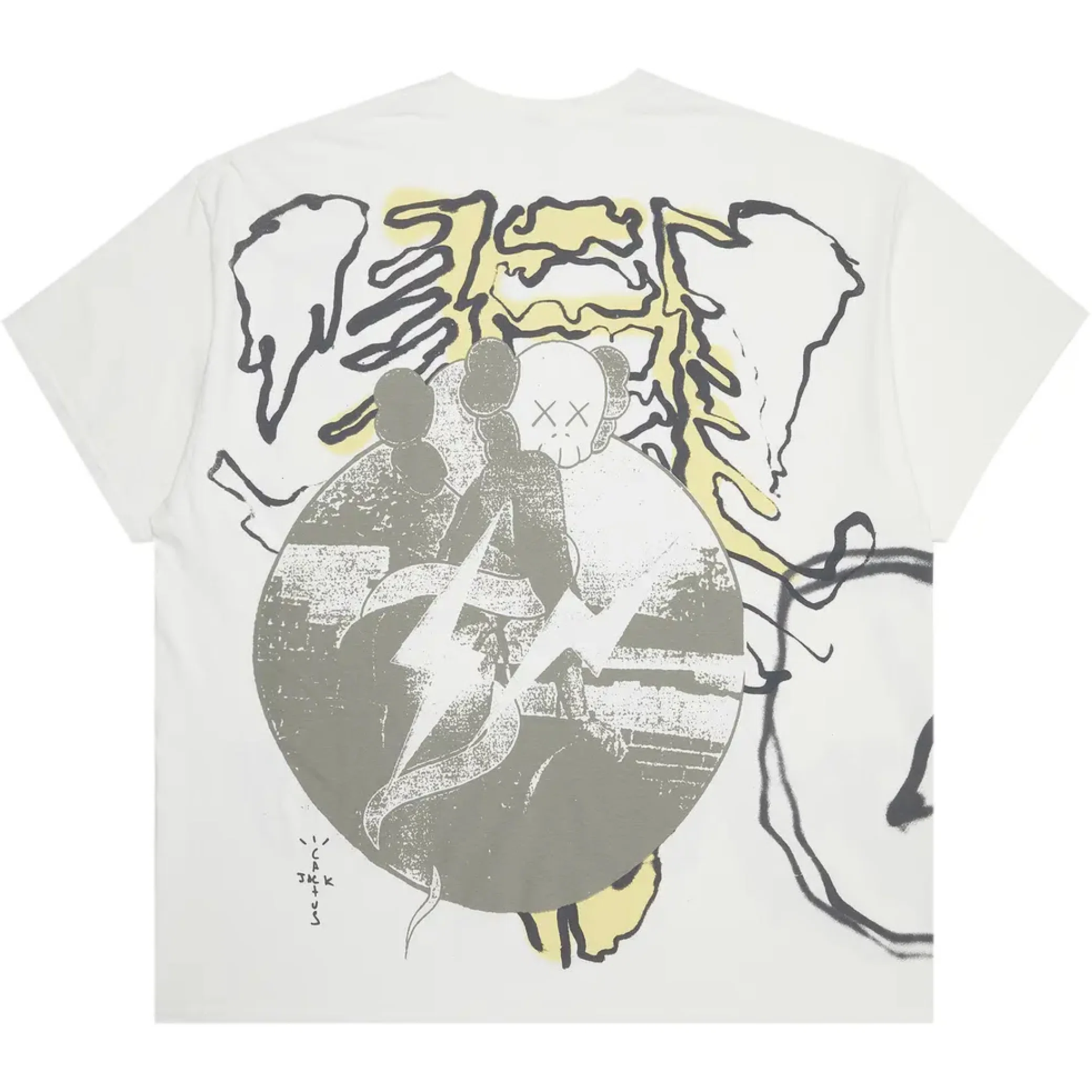  Travis Scott FW21 KAWS For Fragment Tee "Vintage Wash" | Farsel