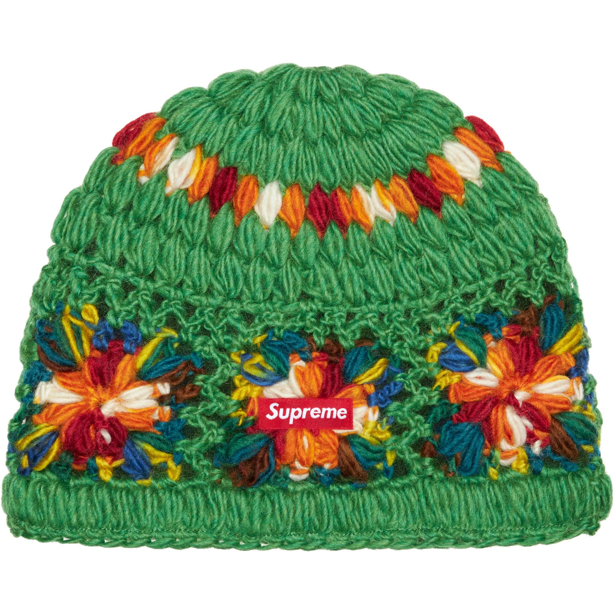  Supreme SS25 Crochet Beanie "Green" | Farsel