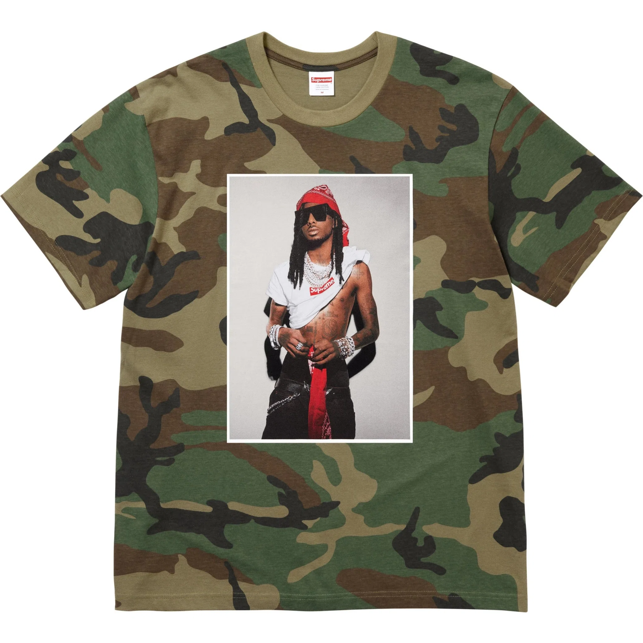 Футболки Supreme FW25 Playboi Carti Tee "Woodland Camo" | Farsel
