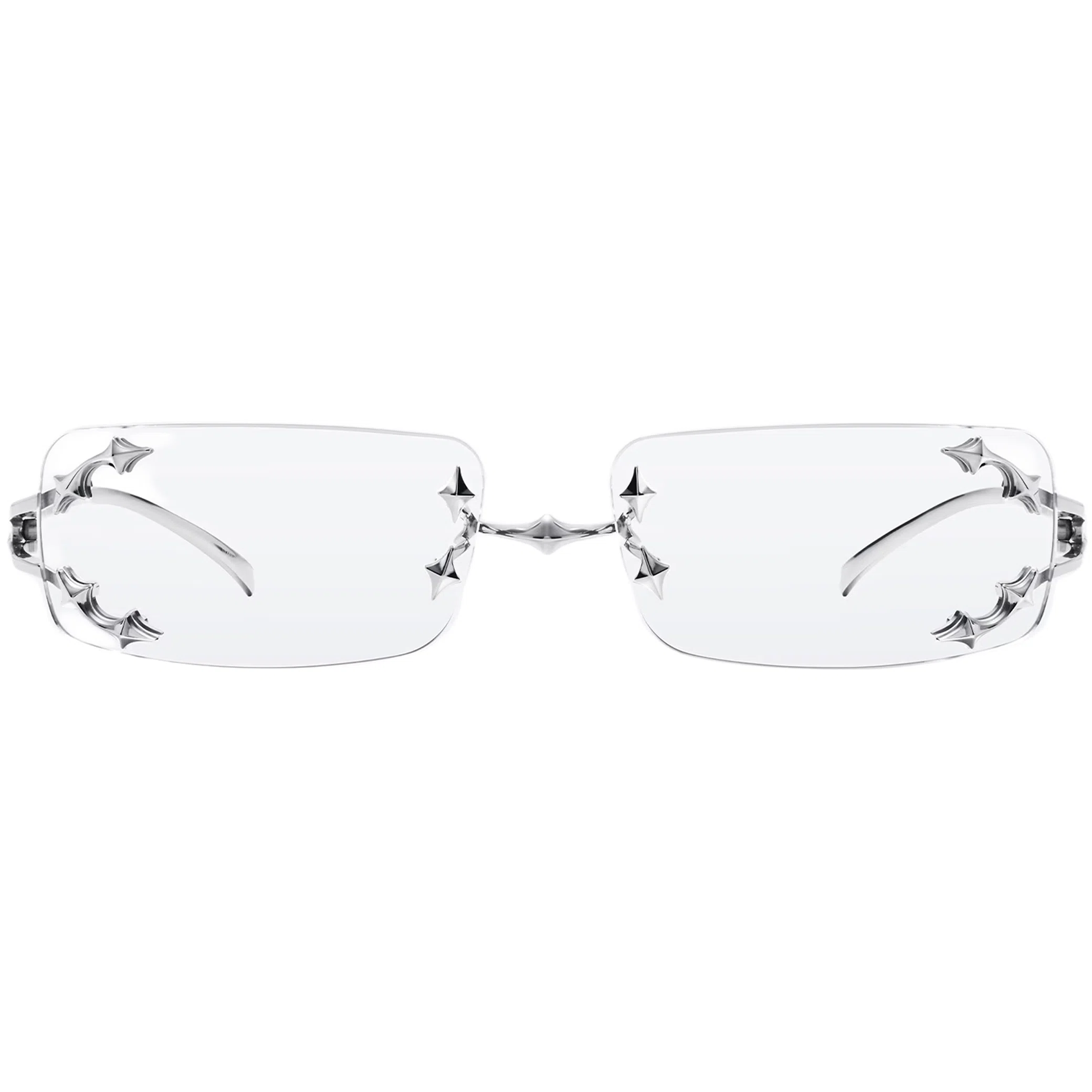 Очки Gentle Monster Mosh 02 Glasses "Silver / Clear" | Farsel