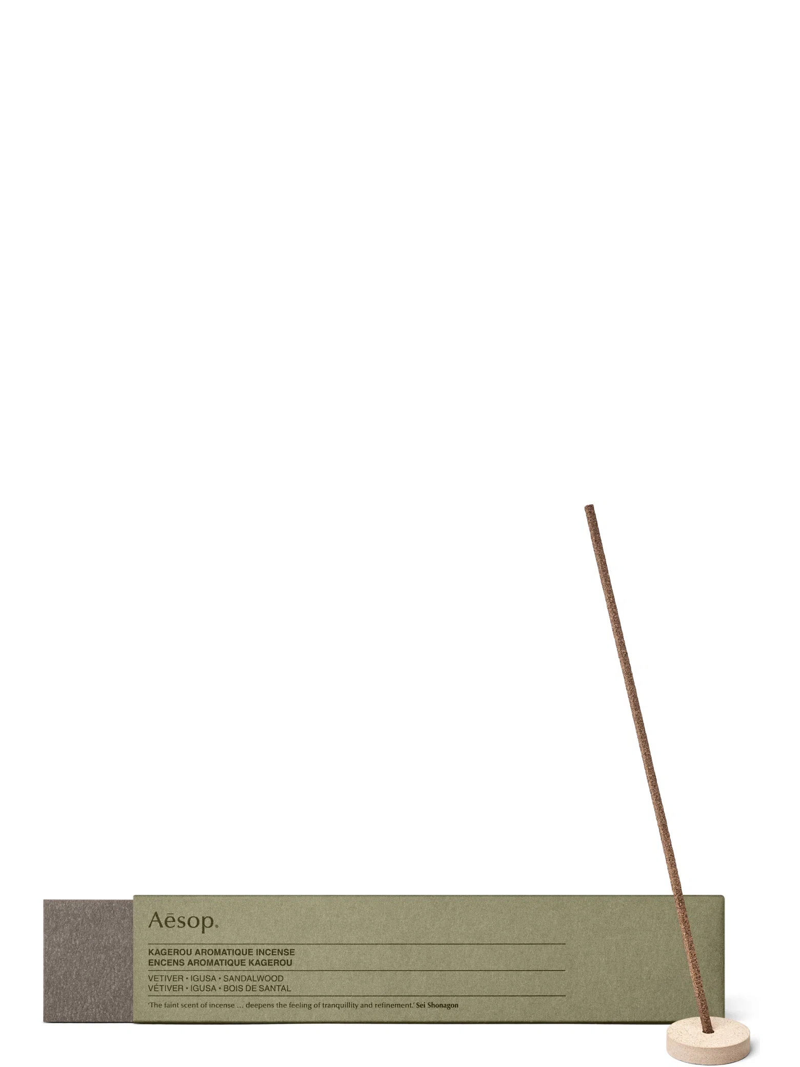 Благовония Aesop Kagerou Aromatique Incense (Green, herbaceous, woody) | Farsel