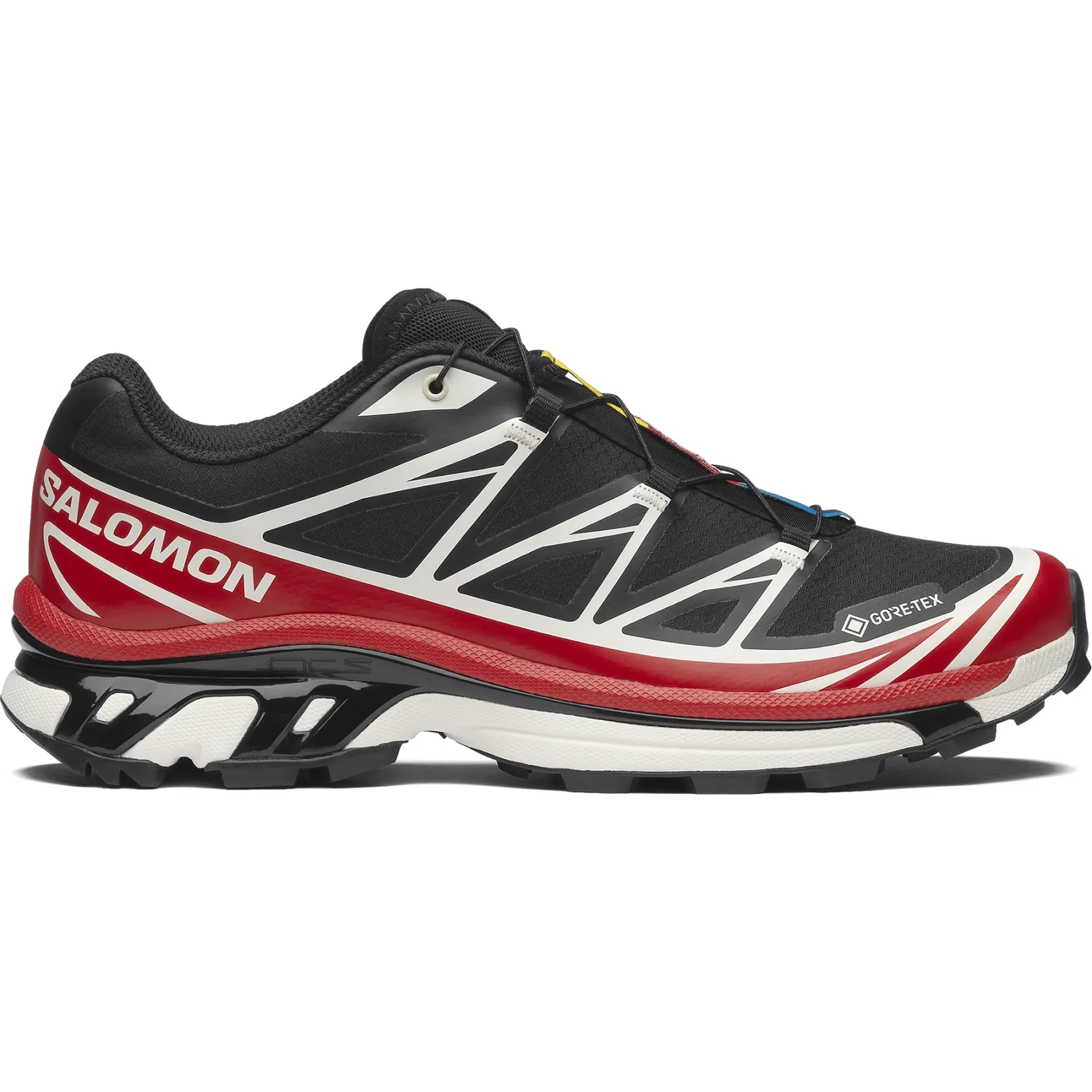 Кроссовки Salomon XT-6 Gore-Tex "Black / Flame Scarlet / Vanilla Ice" | Farsel