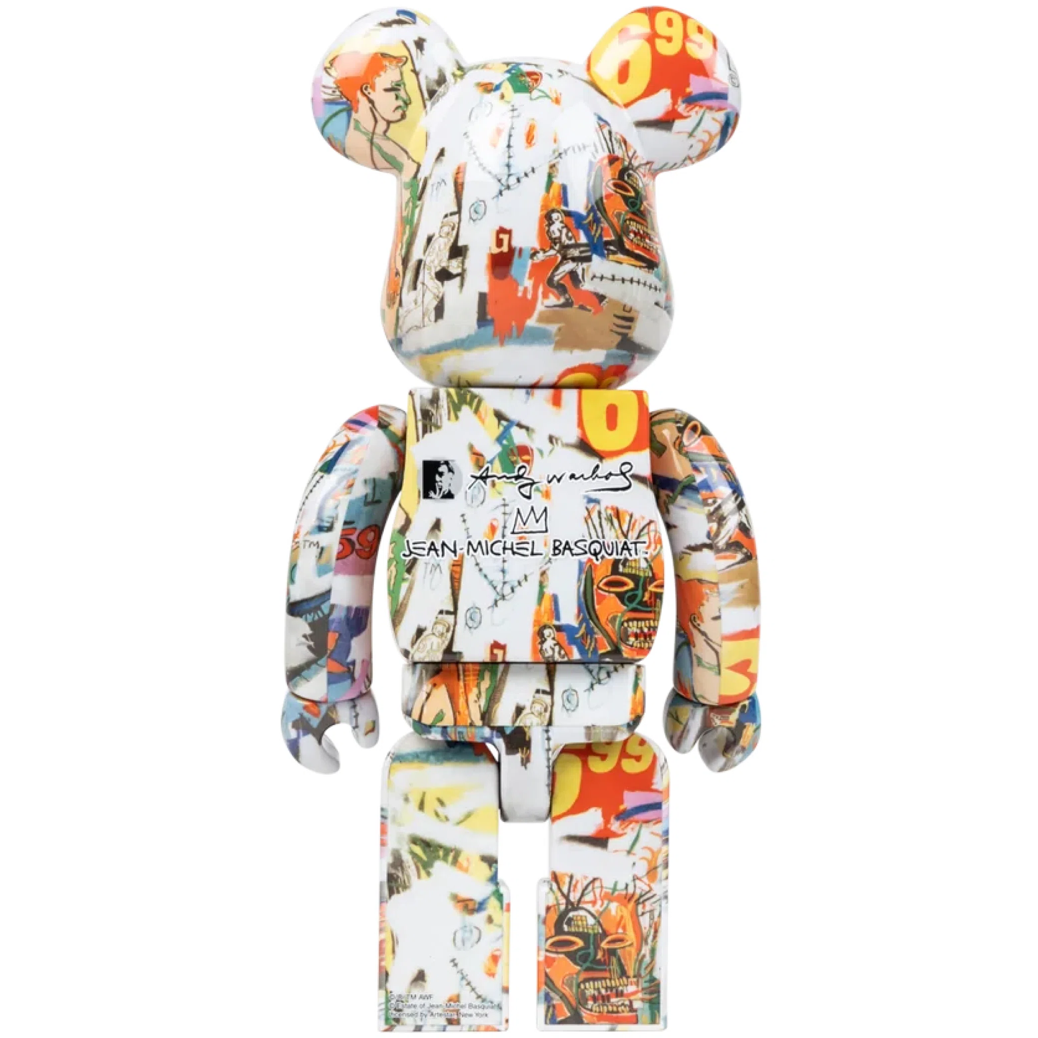  Medicom Toy Bearbrick Andy Warhol x Jean Michel Basquiat #4 "400%" | Farsel