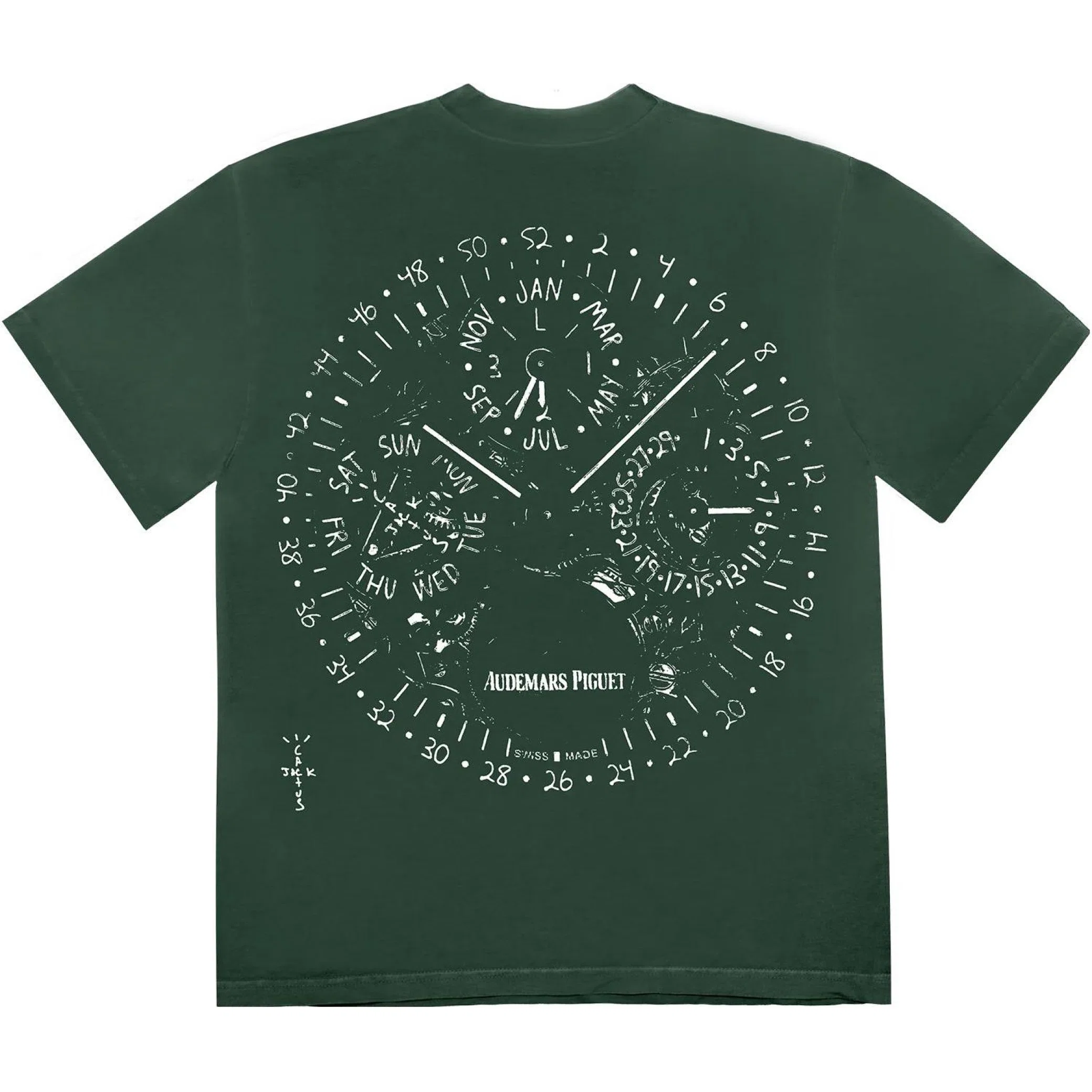  Travis Scott FW23 Audemars Piguet Watch Face Tee "Green" | Farsel
