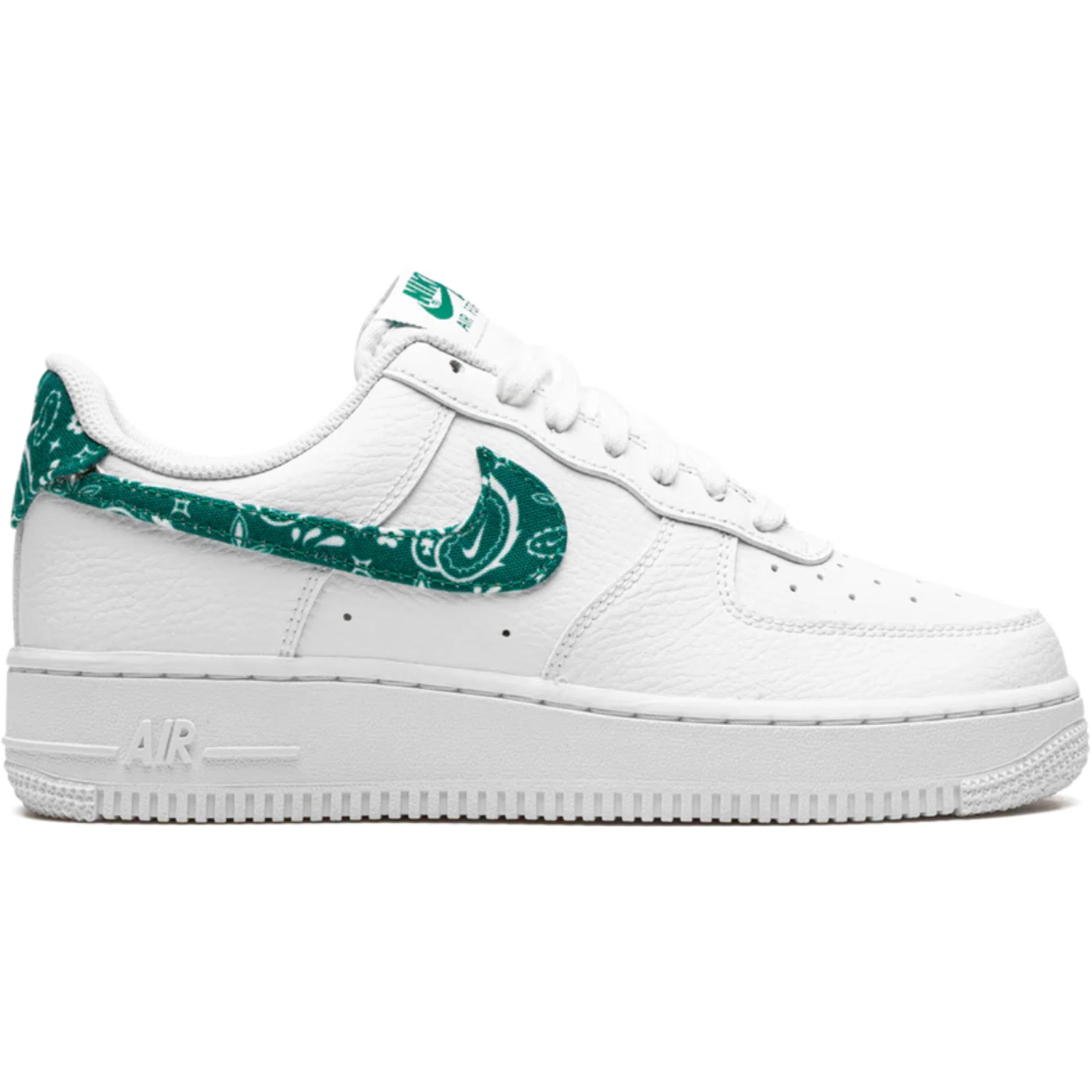  Nike Air Force 1 Low '07 Essential WMNS "White Green Paisley" | Farsel