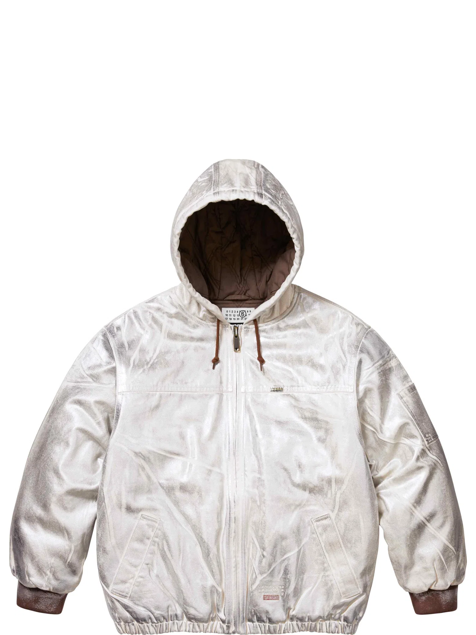 Куртки Supreme SS24 MM6 Maison Margiela Foil Hooded Work Jacket "Natural" | Farsel