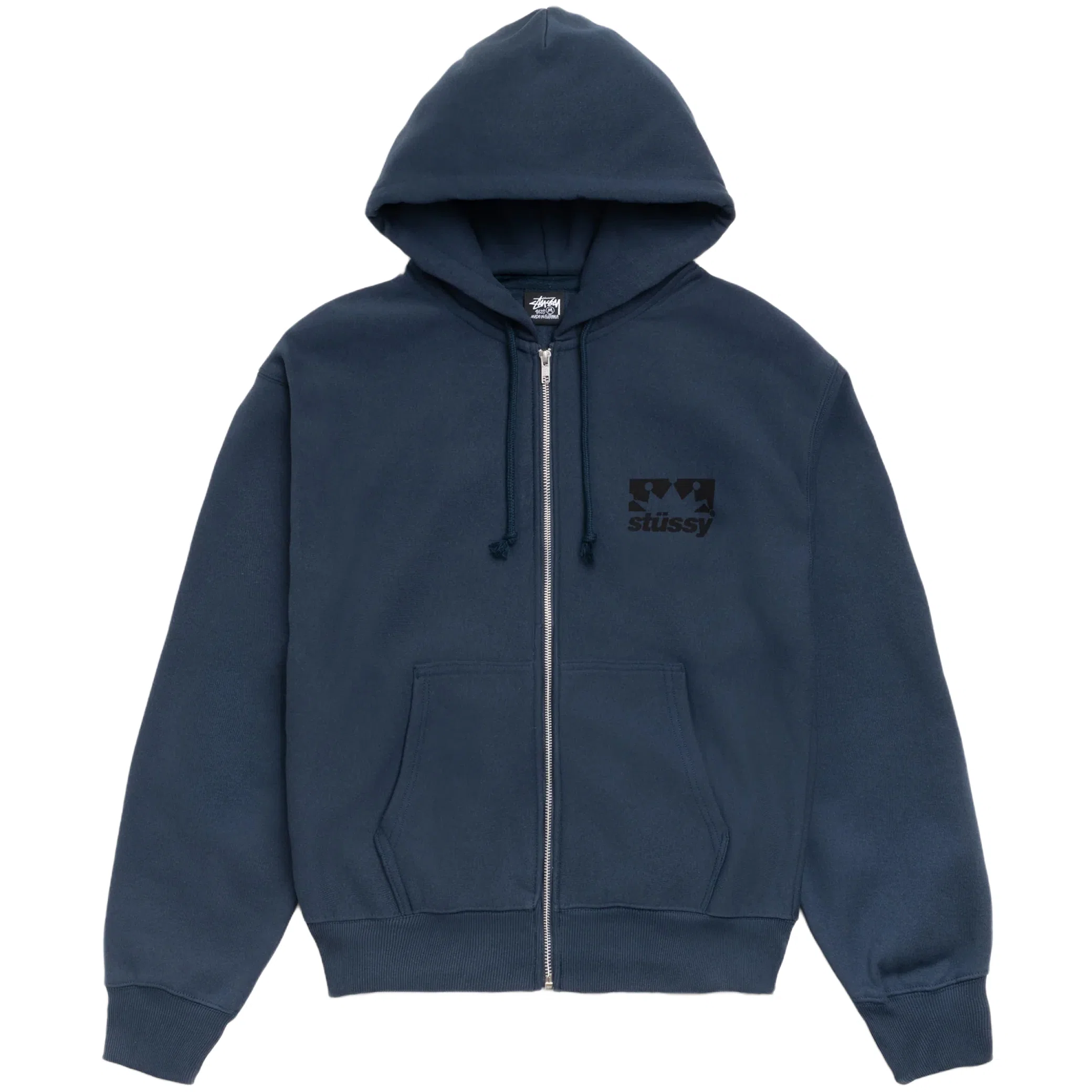Худи Stussy Box Crown Zip Hoodie "Navy" | Farsel