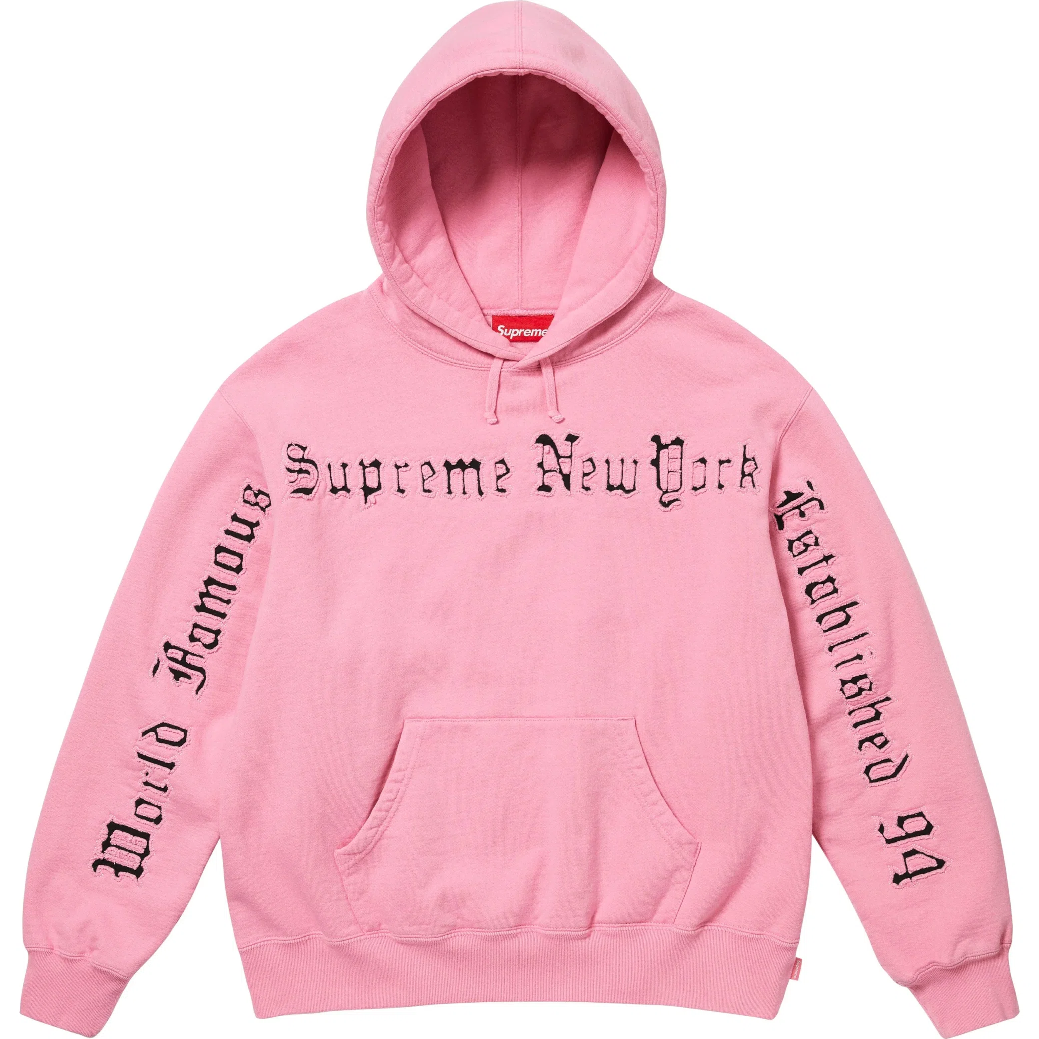  Supreme SS25 Contrast Cutout Hooded Sweatshirt "Pink" | Farsel
