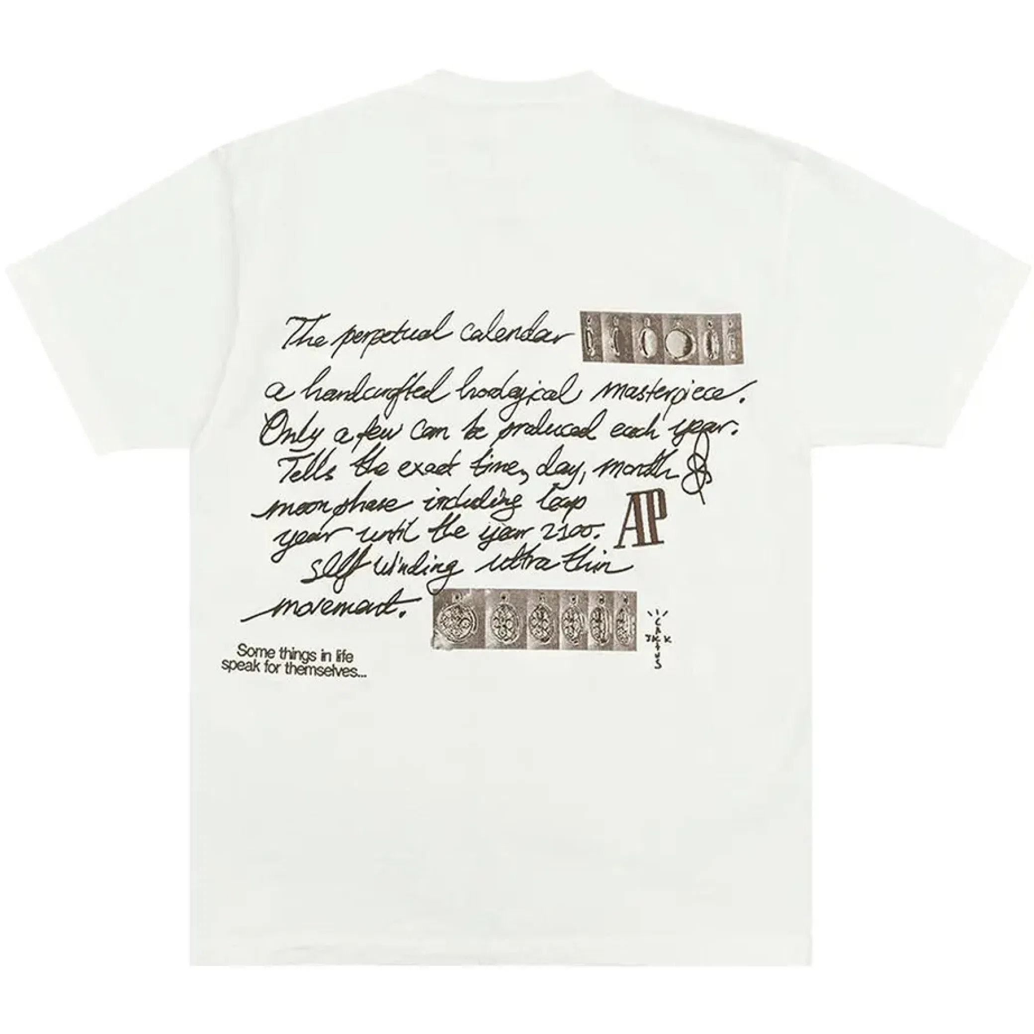 Футболки Travis Scott FW23 Audemars Piguet Perpetual Calendar Tee "White" | Farsel