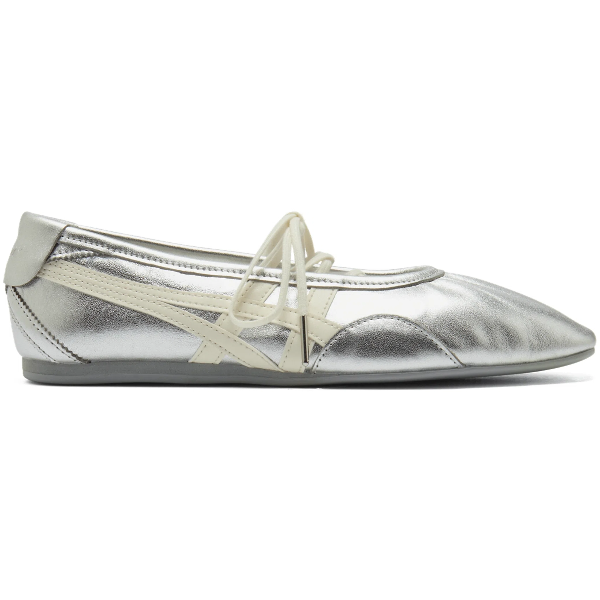 Балетки Asics Onitsuka Tiger Gymnarina WMNS "Silver / Cream" | Farsel