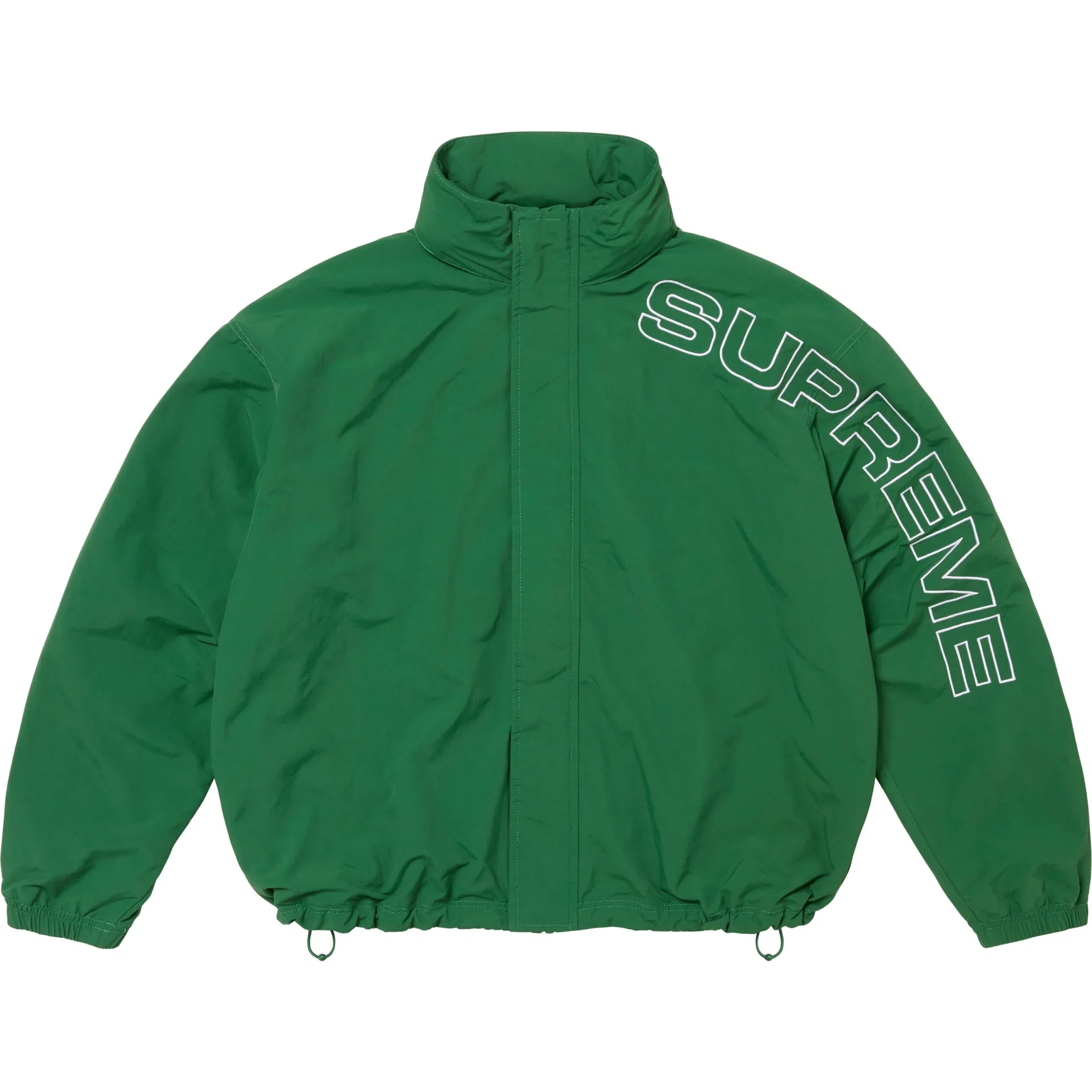 Куртки Supreme FW24 Spellout Embroidered Track Jacket "Dark Green" | Farsel