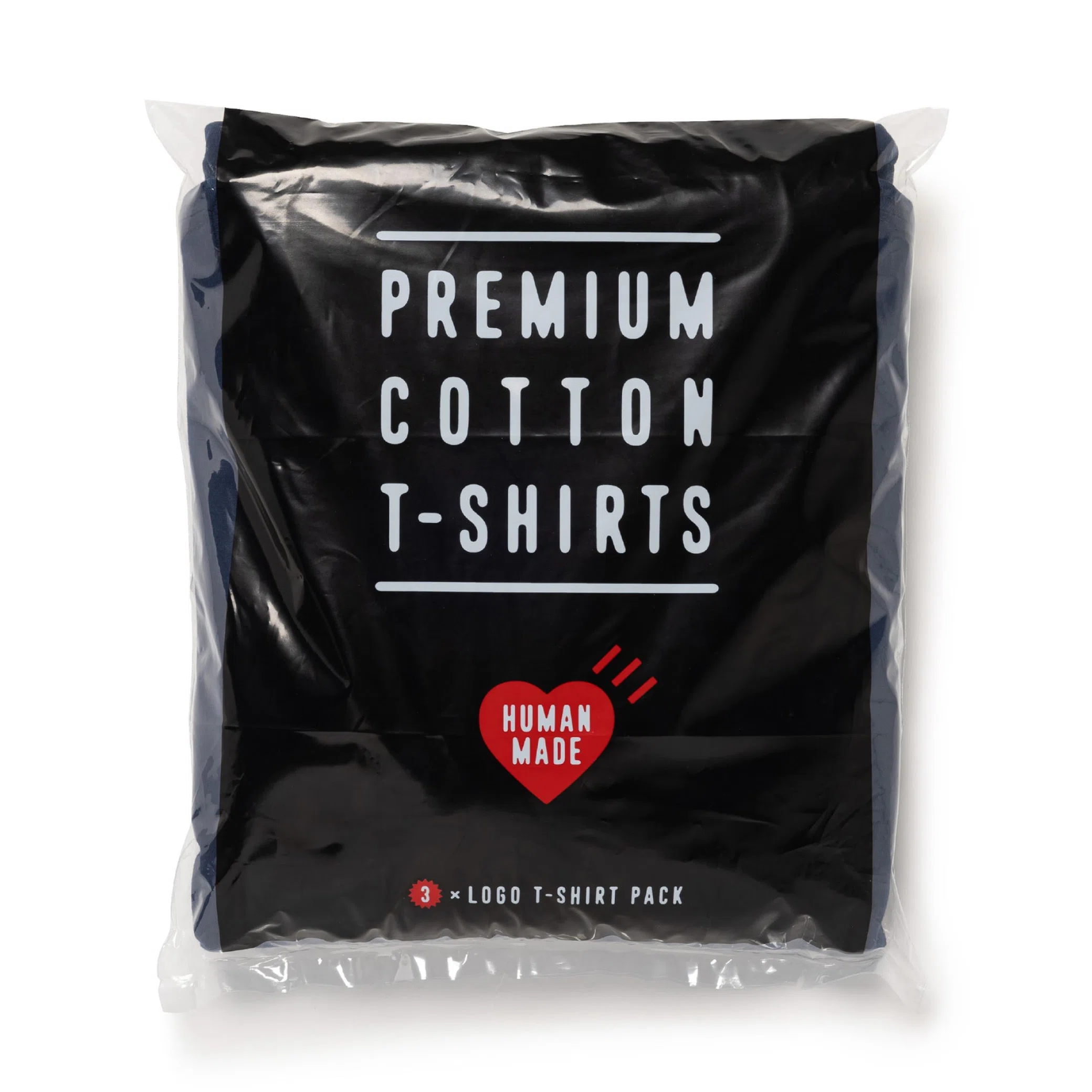 Футболки Human Made 3-Pack T-Shirt "Navy" | Farsel