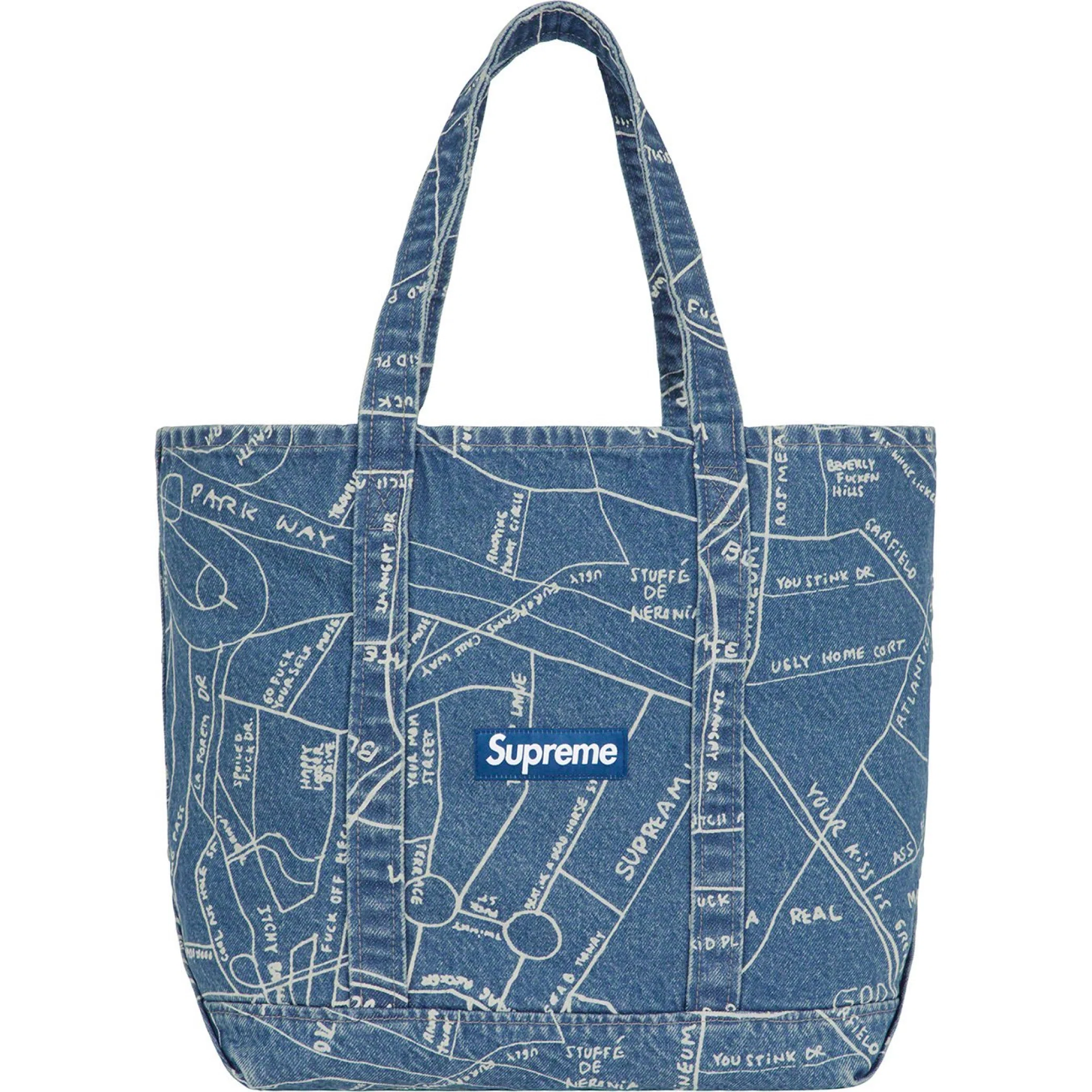Сумки Supreme SS19 Gonz Map Bag "Washed Blue" | Farsel
