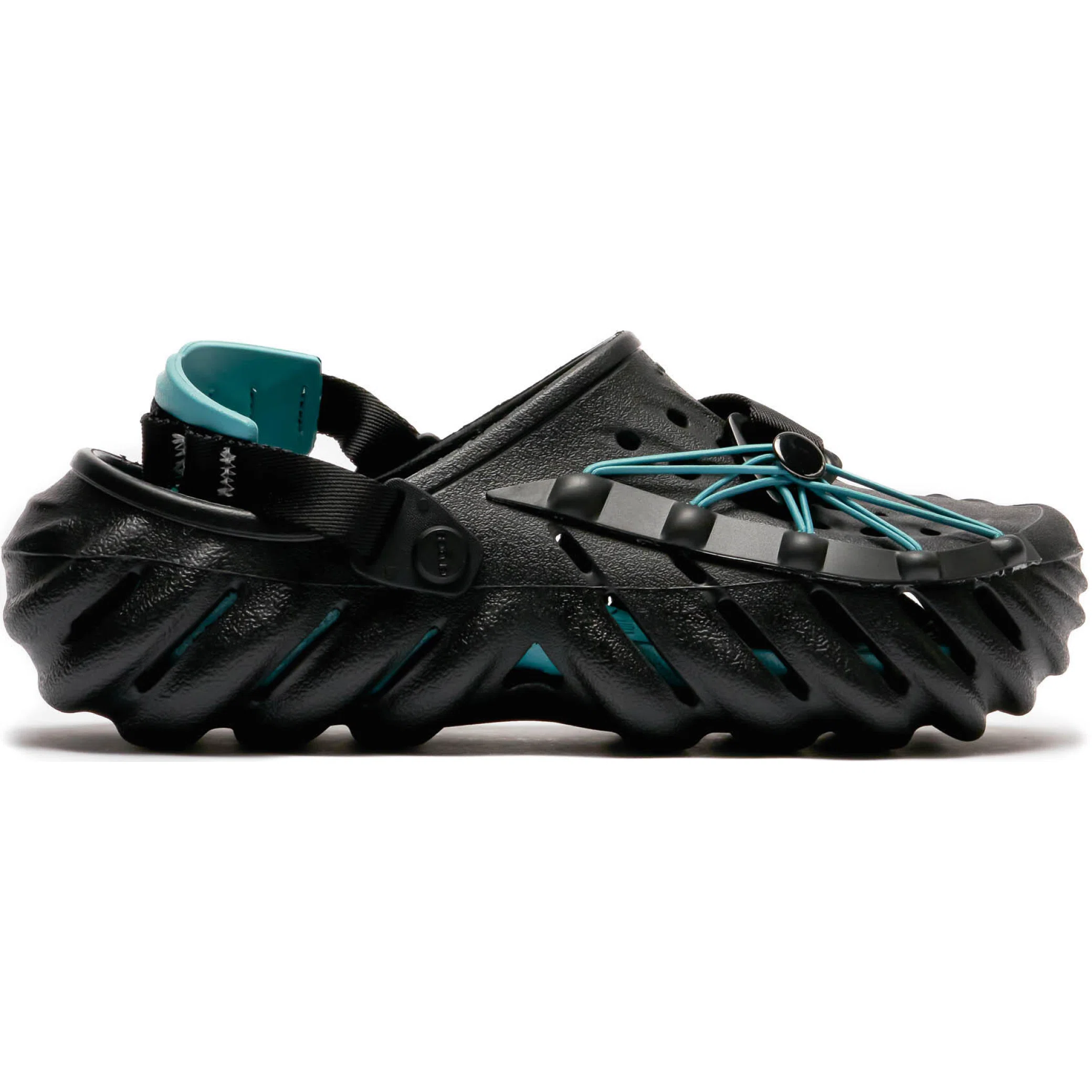 Сабо Crocs Echo Reflective Laces Clog "Black Teal" | Farsel