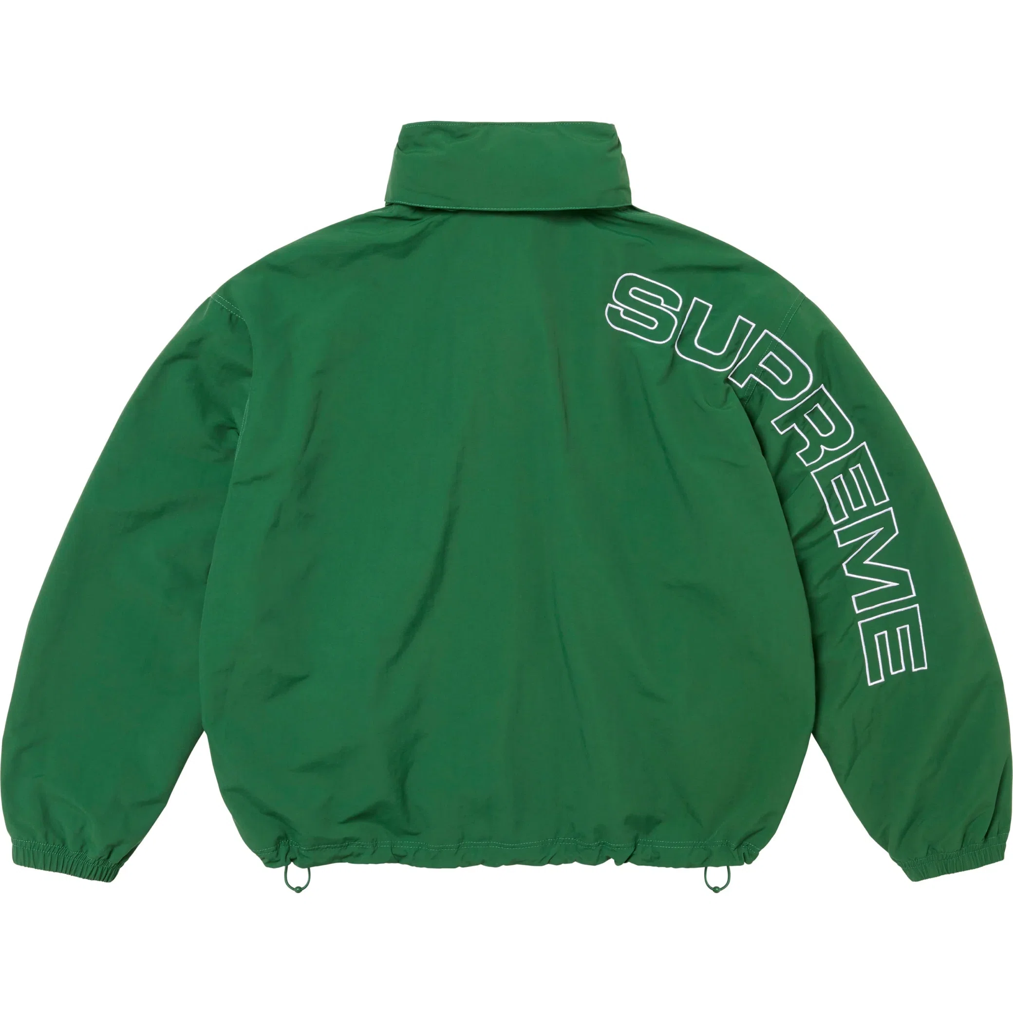Куртки Supreme FW24 Spellout Embroidered Track Jacket "Dark Green" | Farsel