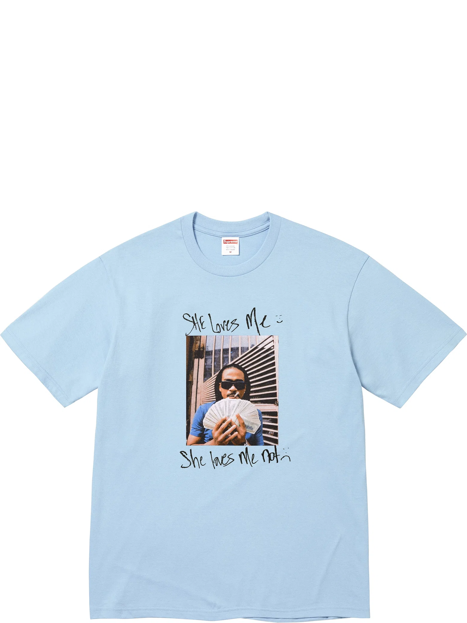 Футболки Supreme SS25 Max B Tee "Powder Blue" | Farsel