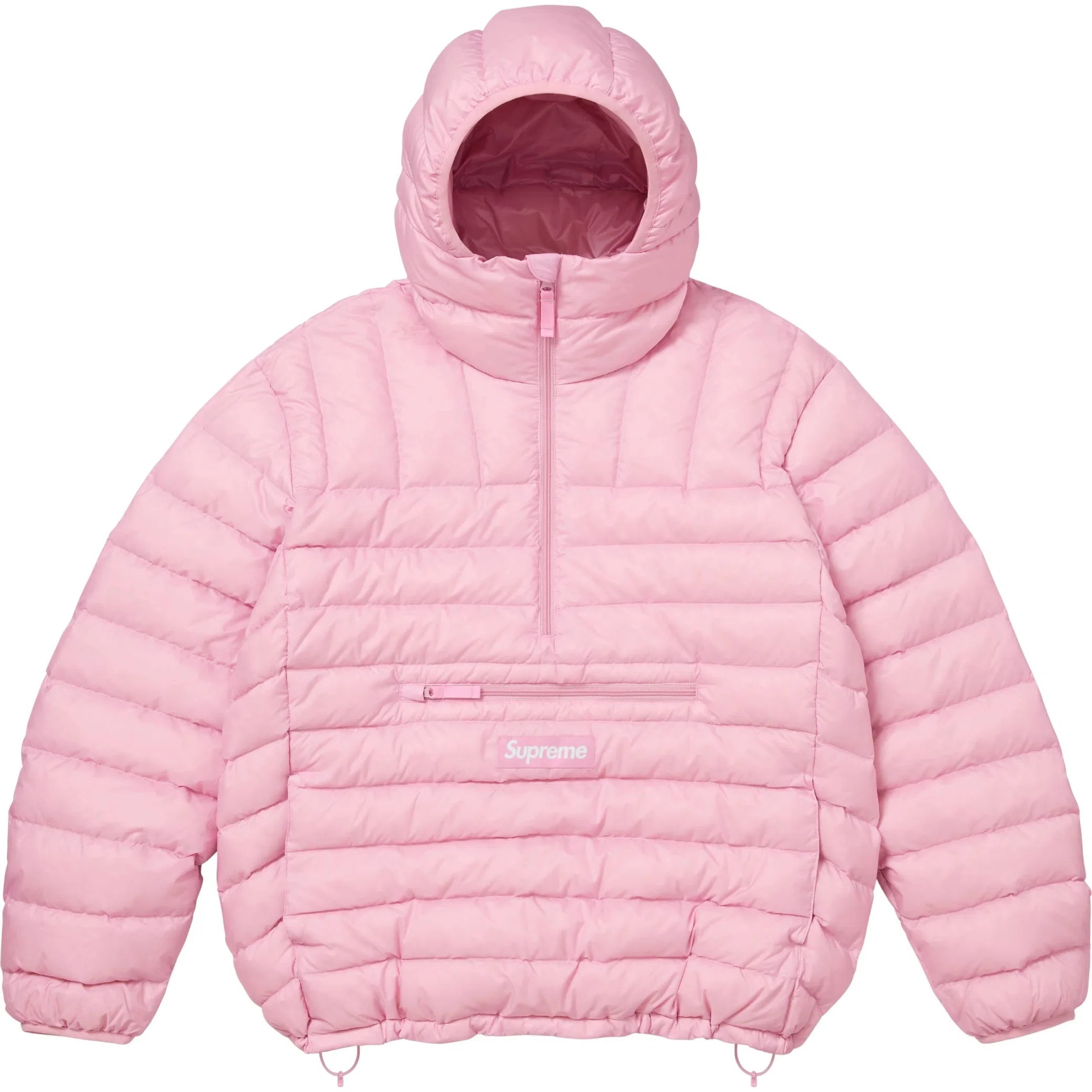  Supreme FW25 Micro Down Half Zip Hooded Pullover "Light PInk" | Farsel