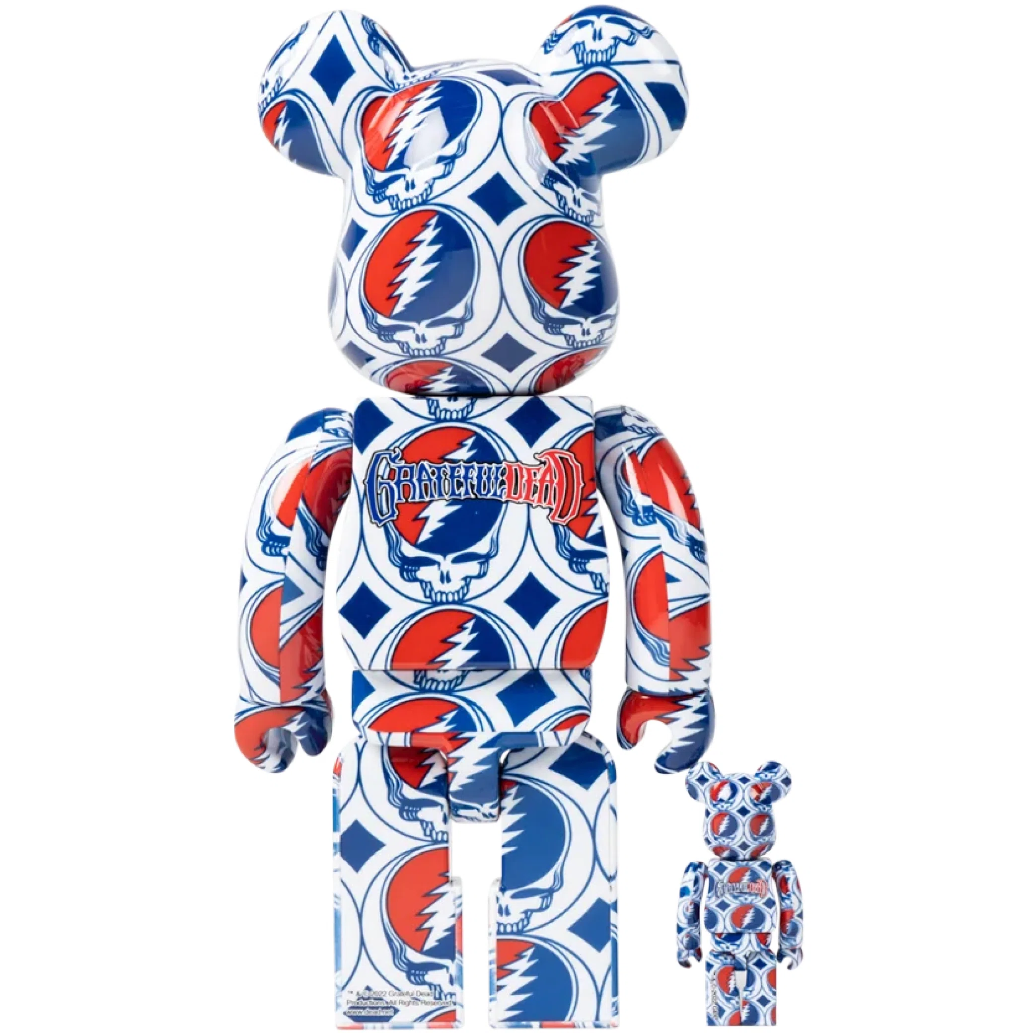  Medicom Toy Grateful Dead Steal Your Face Bearbrick "100% and 400%" | Farsel