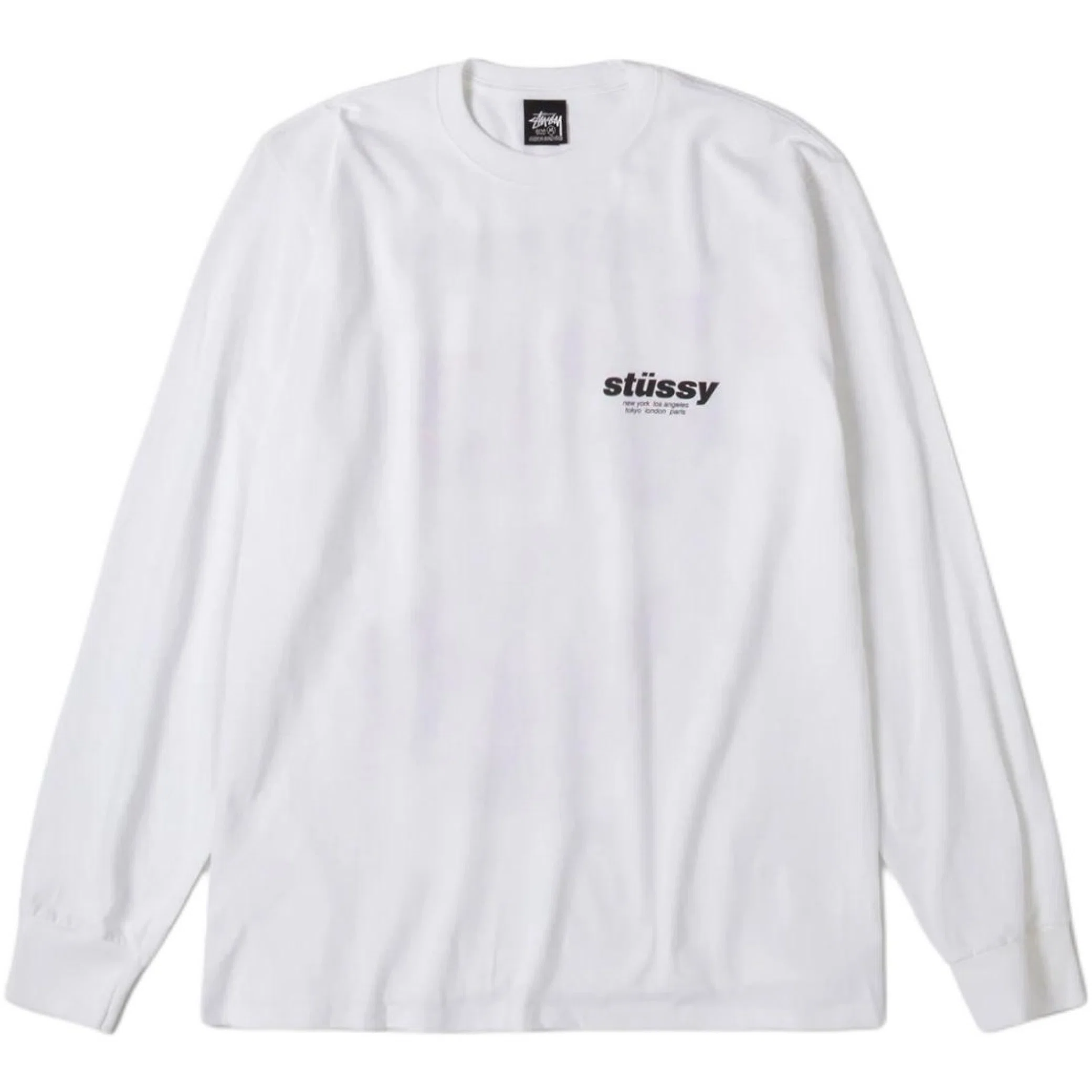 Свитшоты Stussy Rollers Long-Sleeve Tee "White" | Farsel