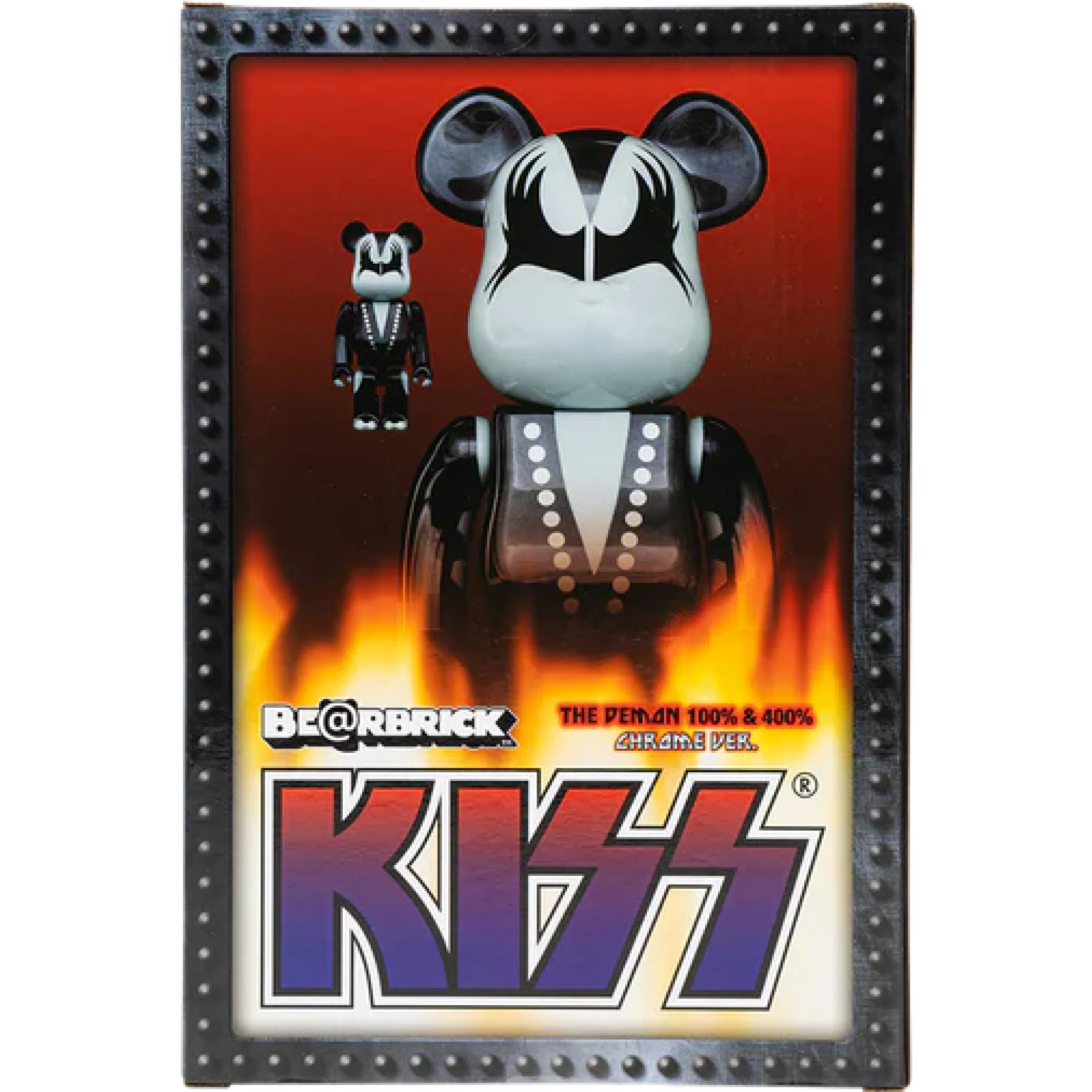 Игрушки Medicom Toy Bearbrick x KISS Demon "100% & 400% Set" | Farsel