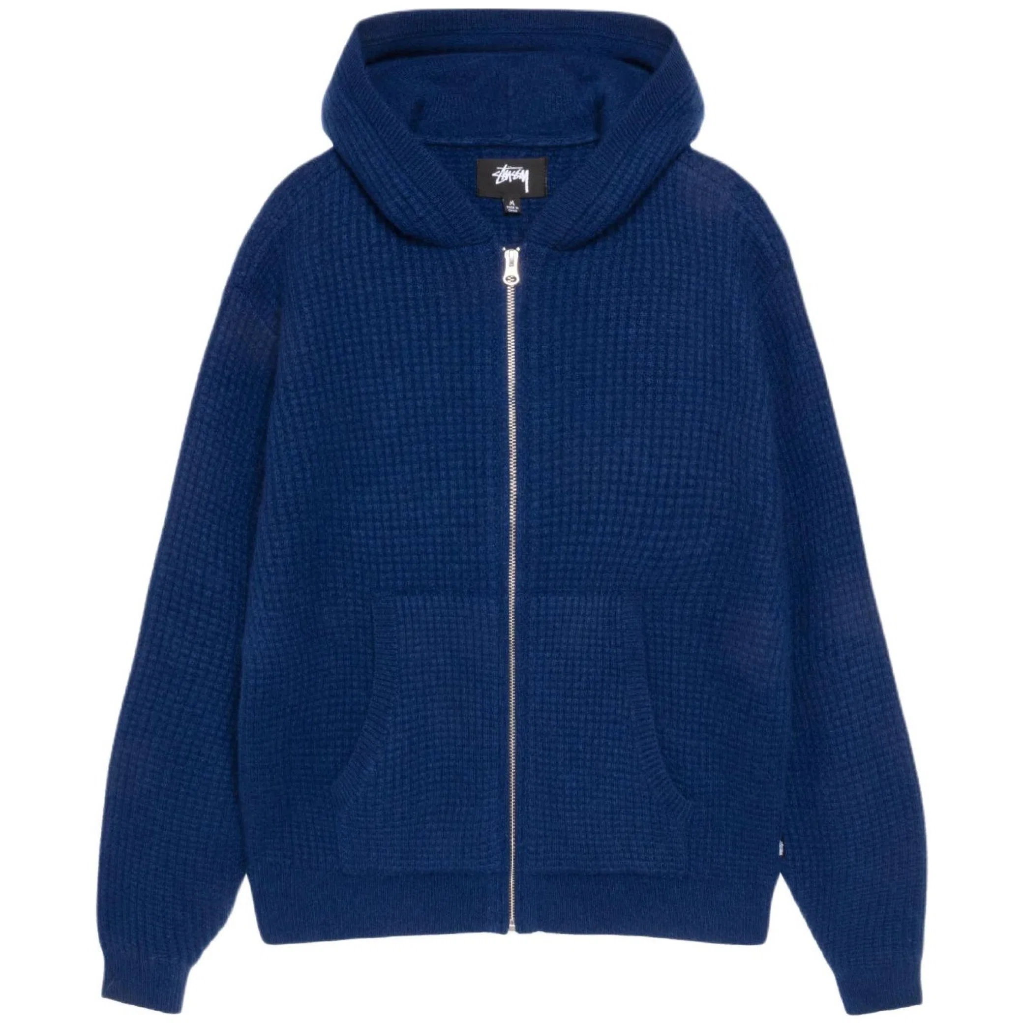 Худи Stussy Waffle Cashmere Zip Hoodie "Navy" | Farsel