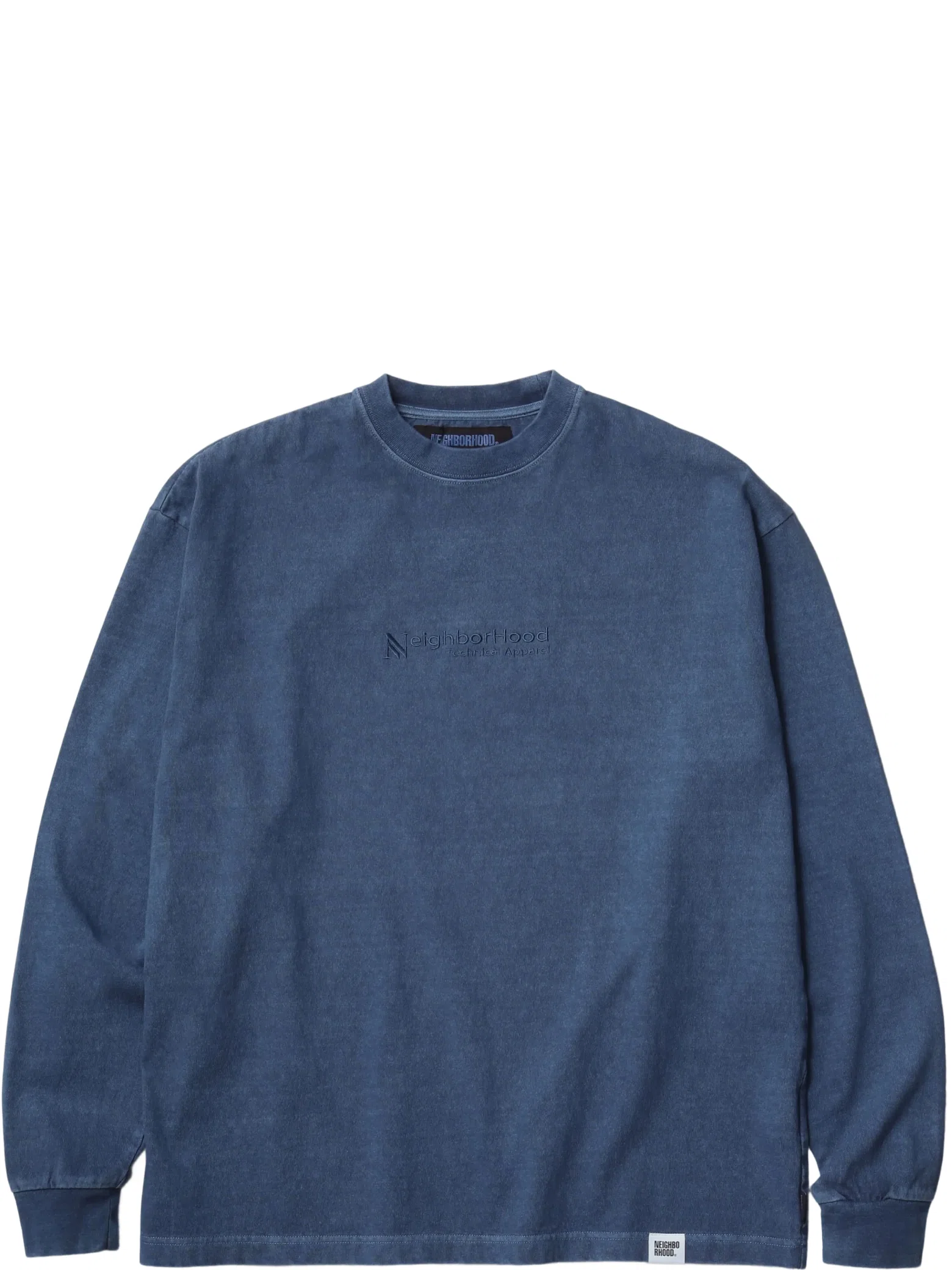 Лонгсливы NEIGHBORHOOD PIGMENT DYED CREWNECK LS "Navy" | Farsel